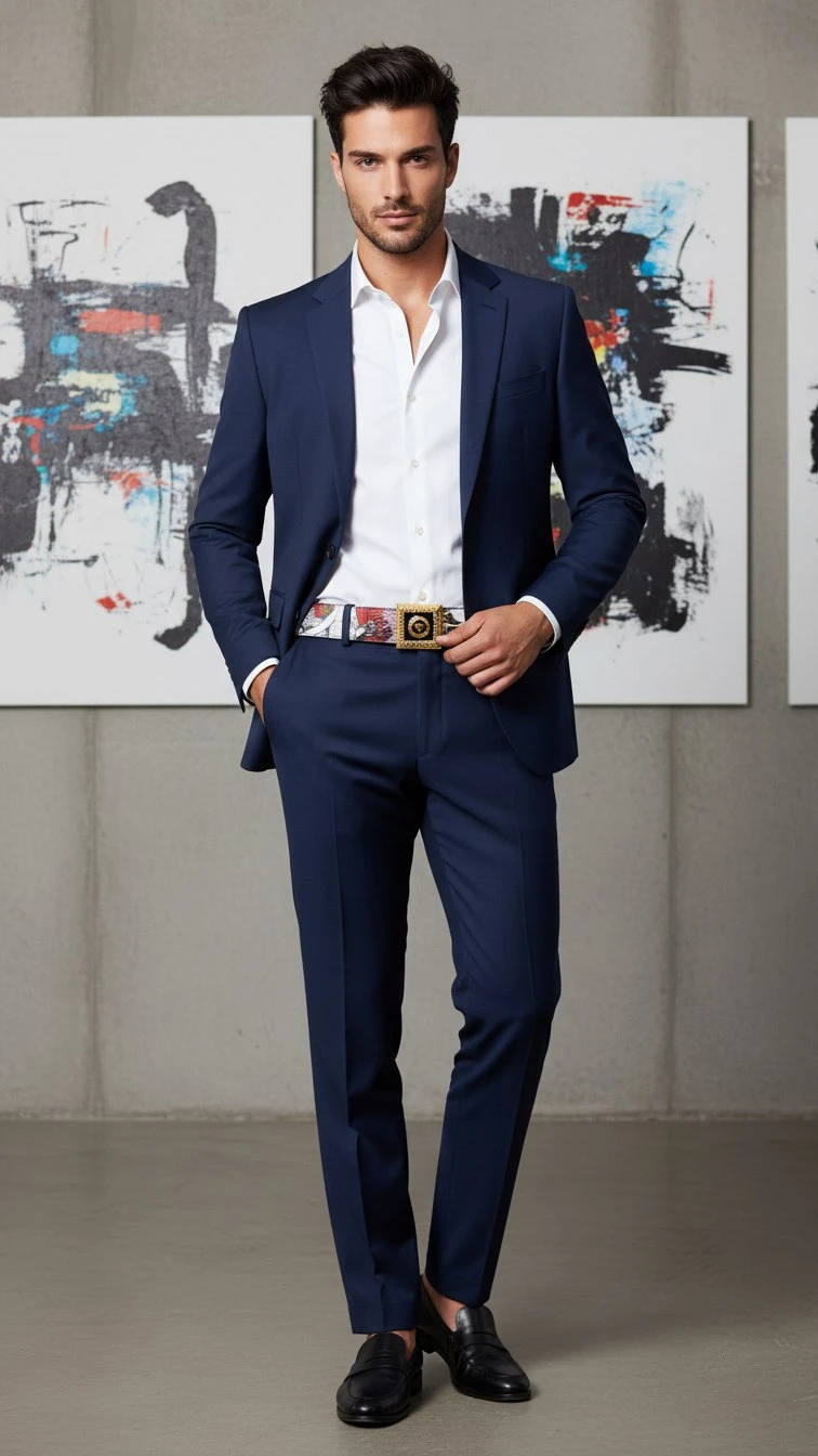 VERSACE Мужской ремень VERSACE Мужской ремень