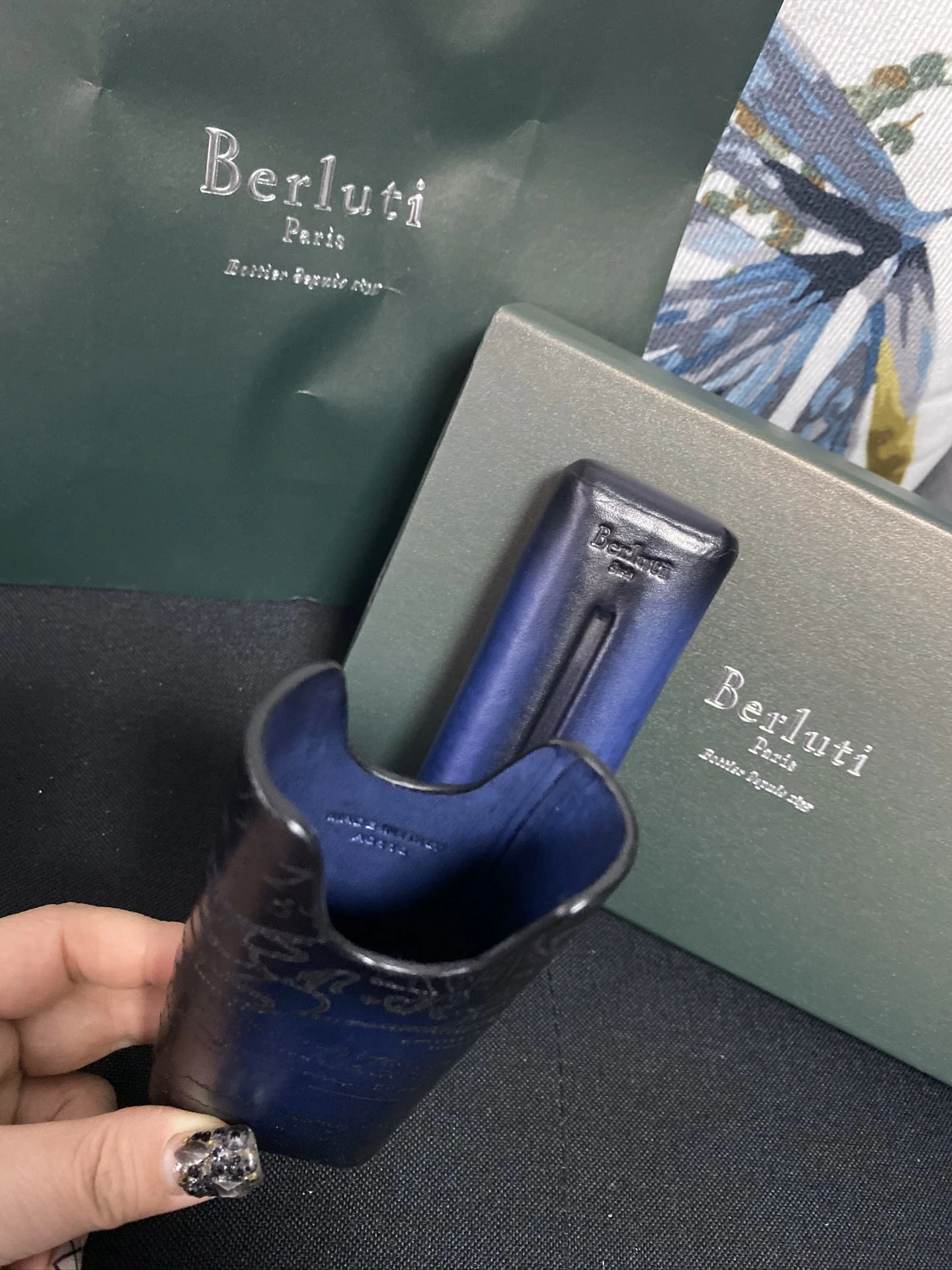 BERLUTI Кожаный футляр для сигар