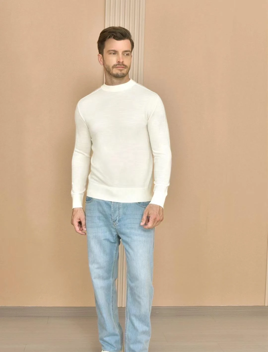 LORO PIANA Мужской джемпер из шерсти LORO PIANA Мужской джемпер из шерсти