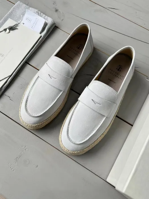 BRUNELLO CUCINELLI Мужские замшевые мокасины 