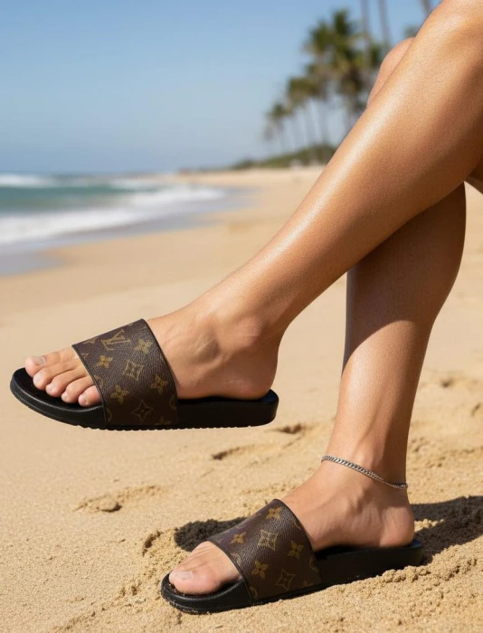 LOUIS VUITTON Мужские тапки Monogram