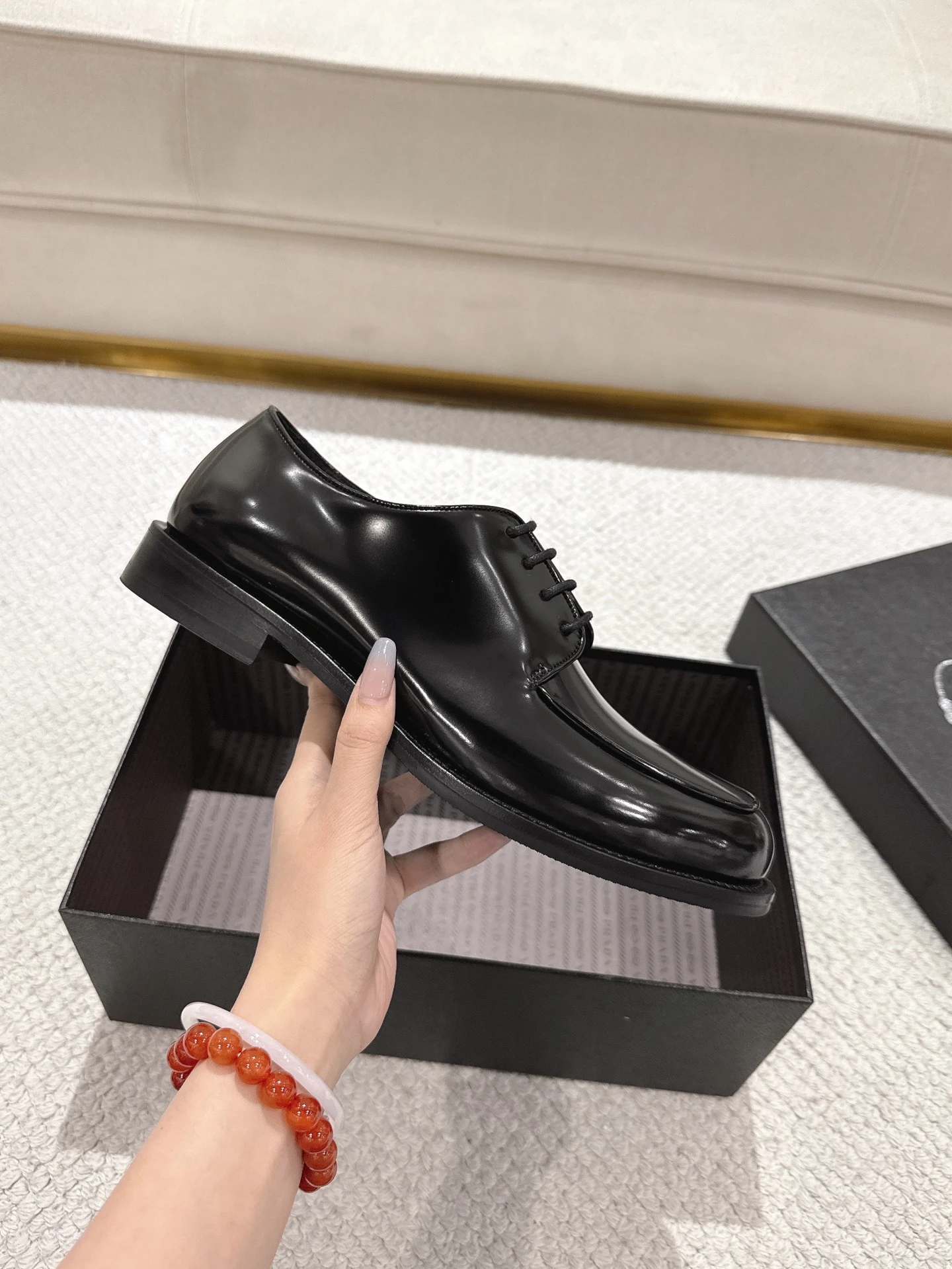 PRADA Мужские туфли-дерби PRADA Мужские туфли-дерби