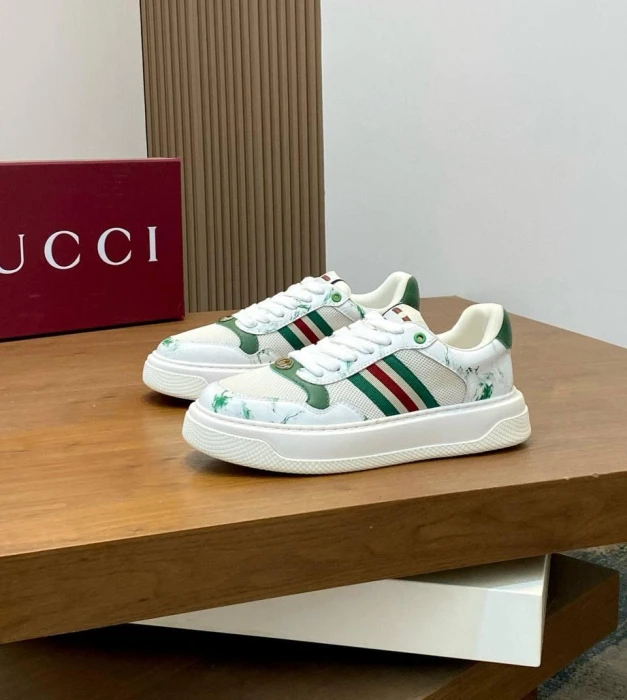 GUCCI Мужские кроссовки телячья кожа