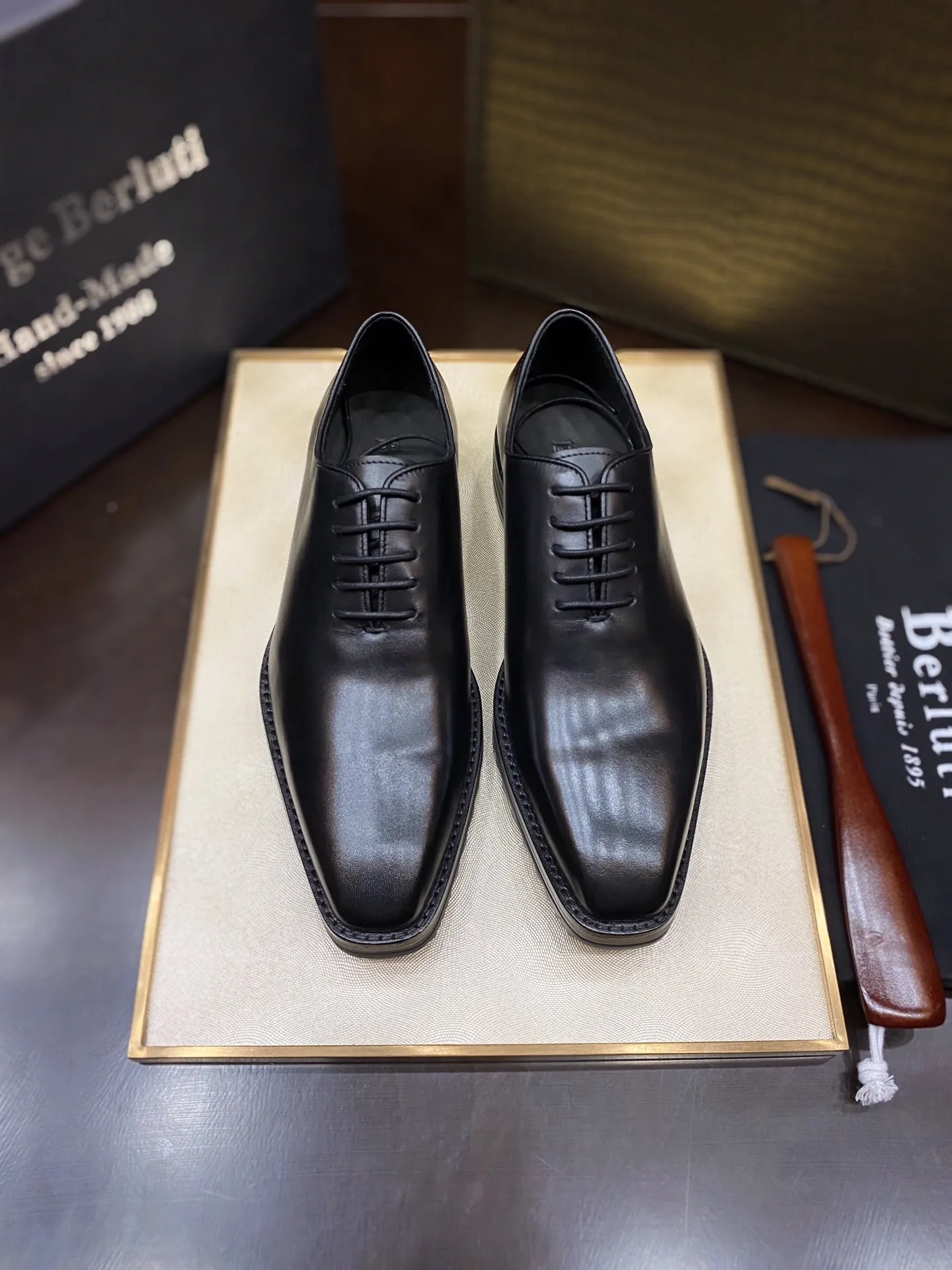 BERLUTI Мужские оксфорды из воловьей кожи