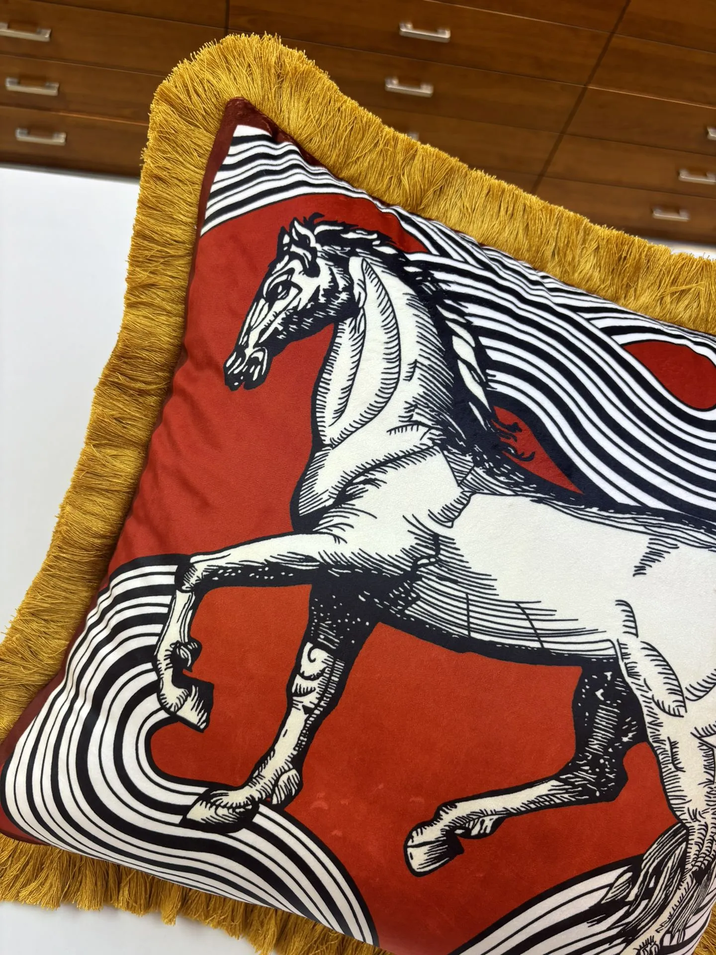 HERMES Подушка из бархата HERMES Подушка из бархата