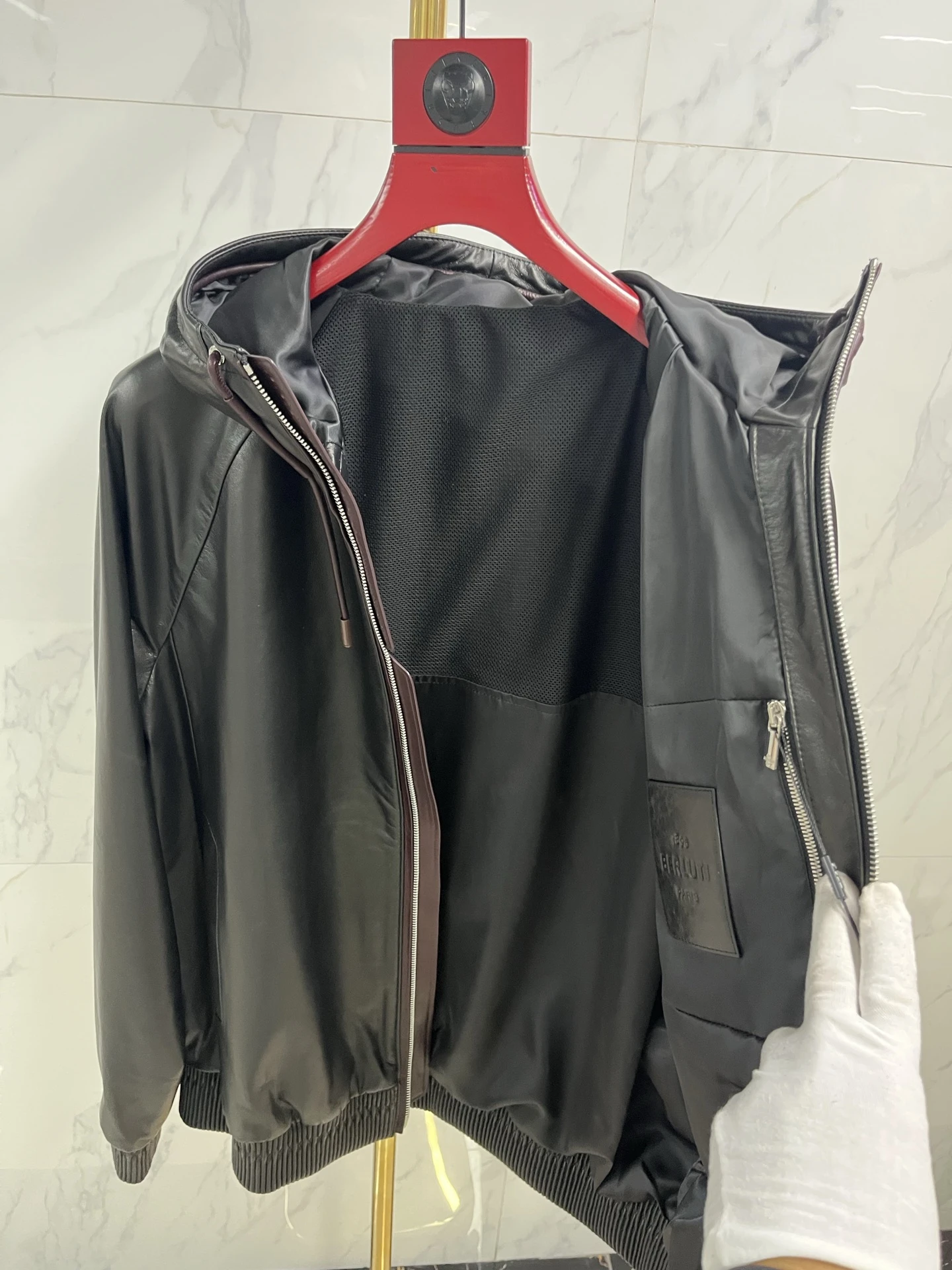 BERLUTI Мужская кожаная куртка BERLUTI Мужская кожаная куртка