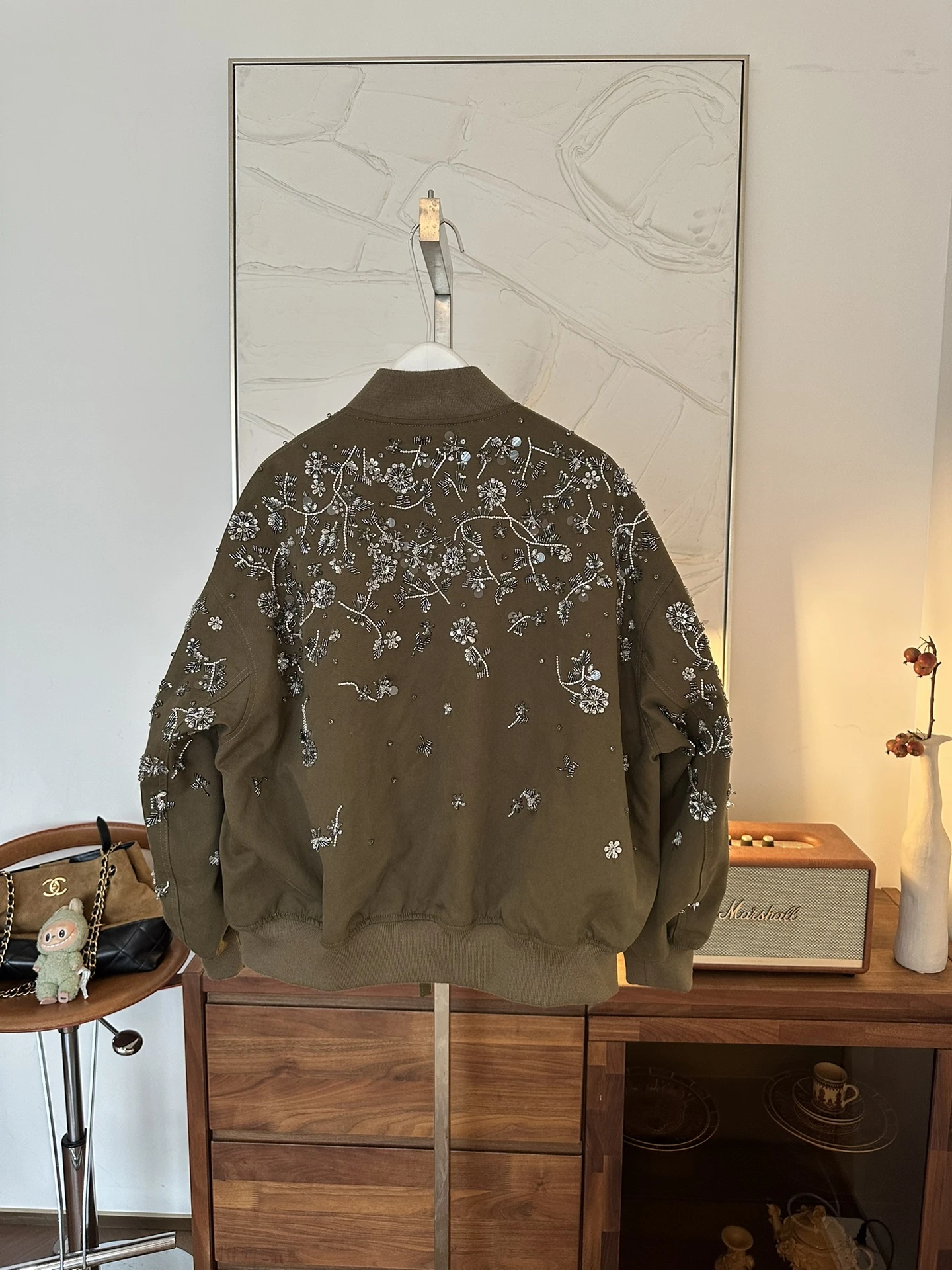 MIU MIU Женский бомбер с вышивкой MIU MIU Женский бомбер с вышивкой