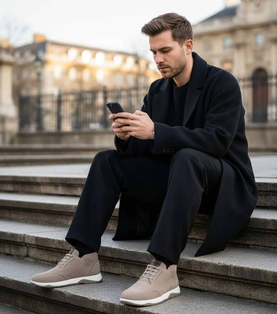 BERLUTI Мужские кроссовки из телячьей кожи BERLUTI Мужские кроссовки из телячьей кожи