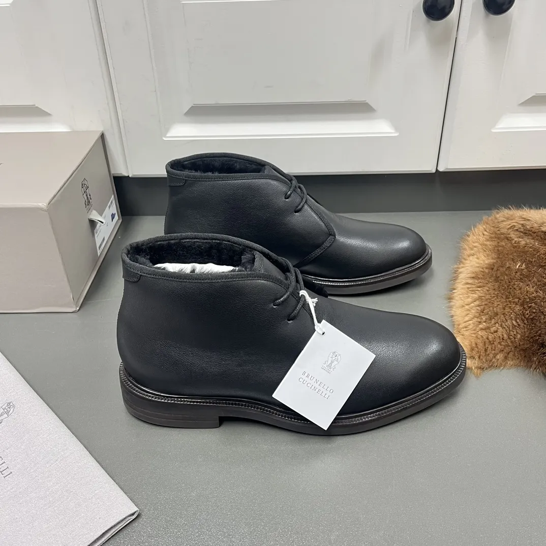 BRUNELLO CUCINELLI Мужские ботинки чакка из кожи оленя BRUNELLO CUCINELLI Мужские ботинки чакка из кожи оленя