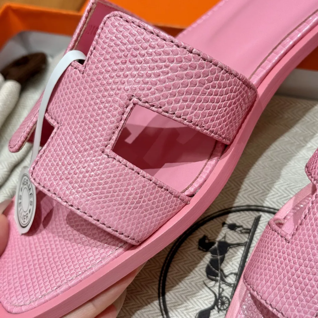 HERMES Женские сандалии Oran кожа ящерицы HERMES Женские сандалии Oran кожа ящерицы