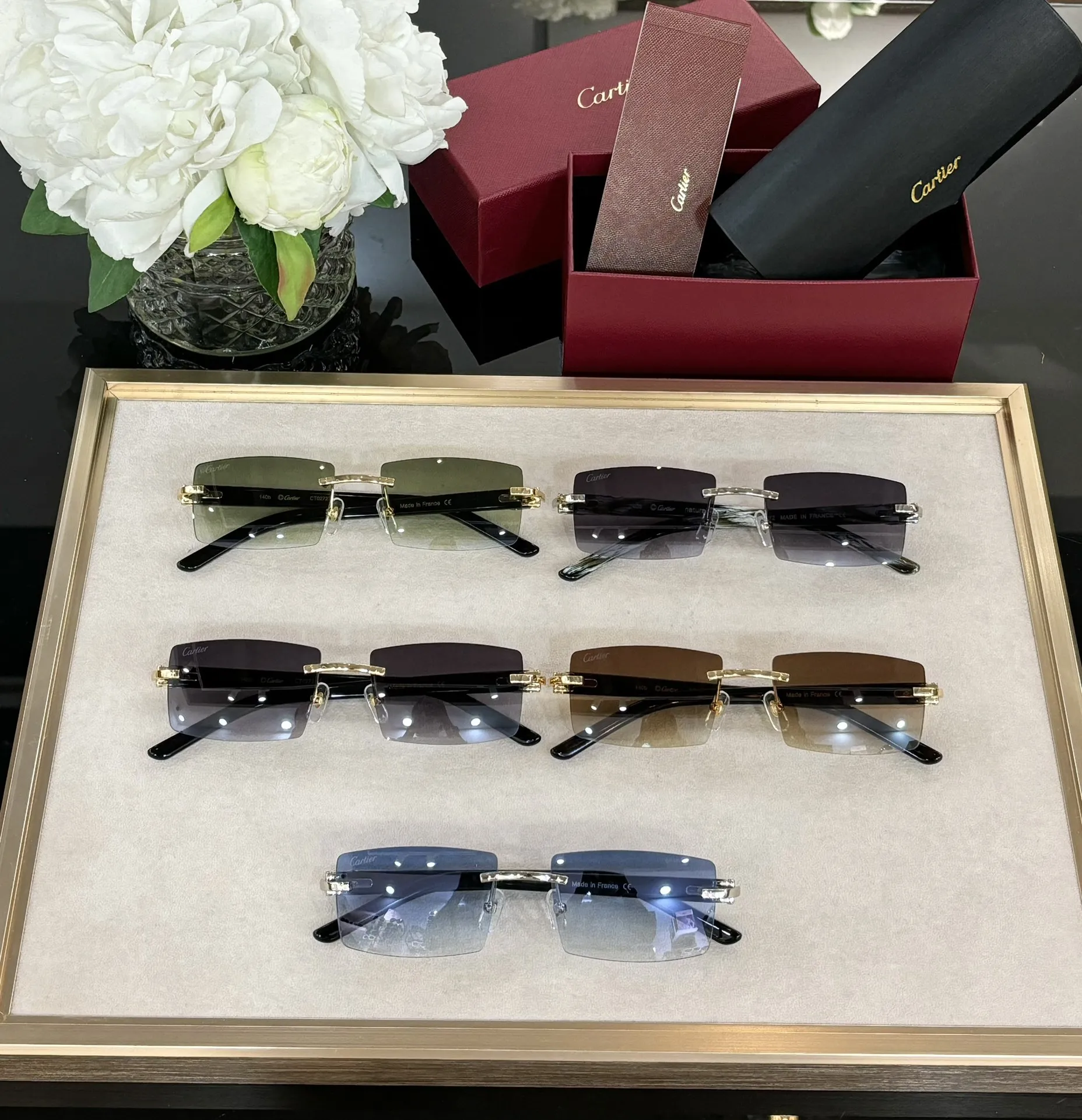 CARTIER Мужские очки титановые премиум CARTIER Мужские очки титановые премиум