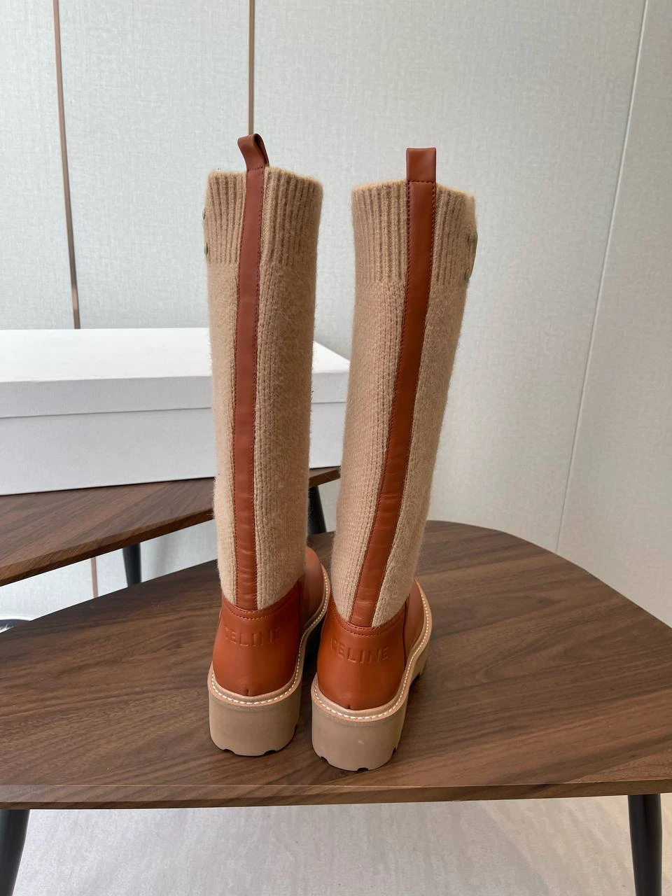 CELINE Женские сапоги из коровьей кожи 