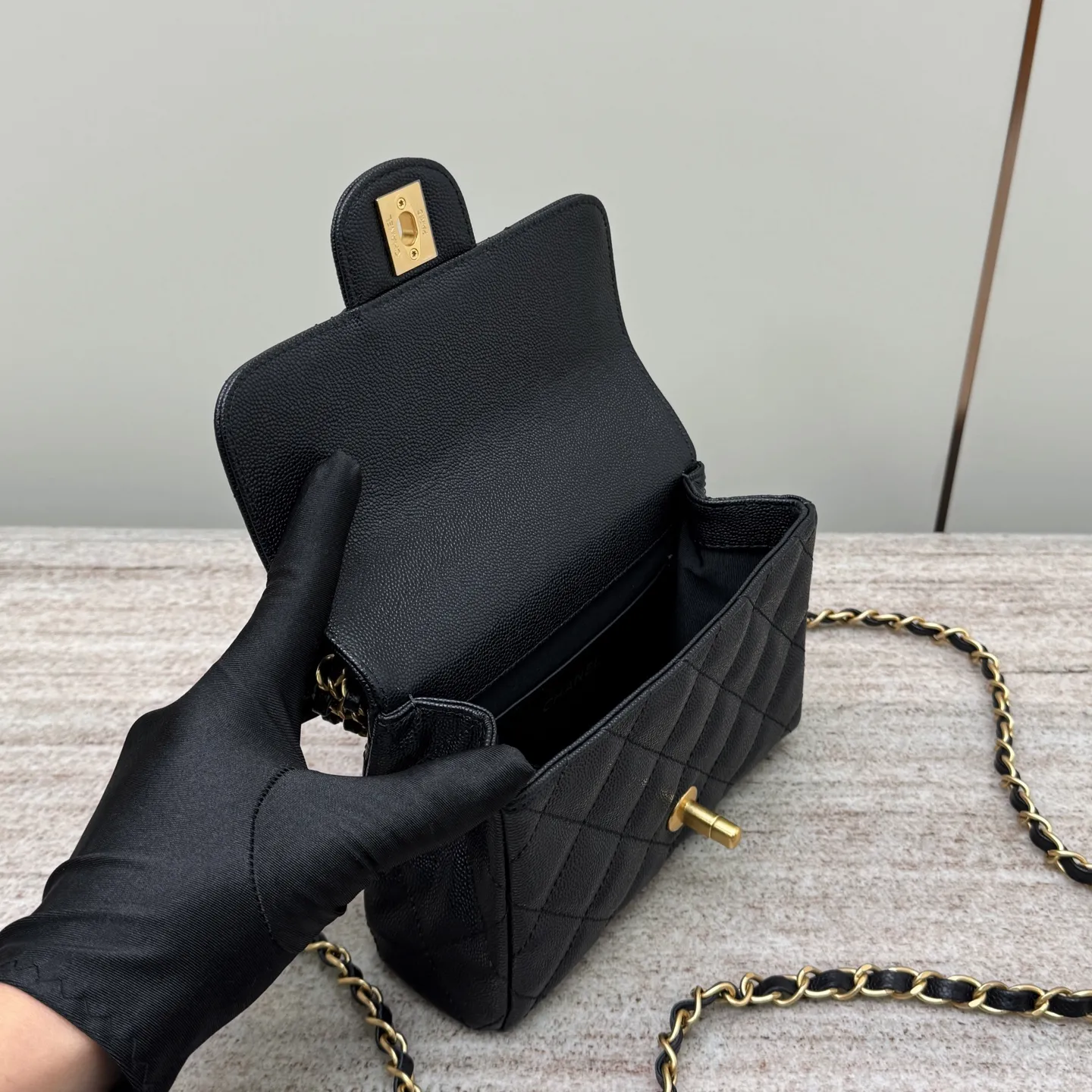 CHANEL Женская сумка 25P с двойной цепочкой CHANEL Женская сумка 25P с двойной цепочкой