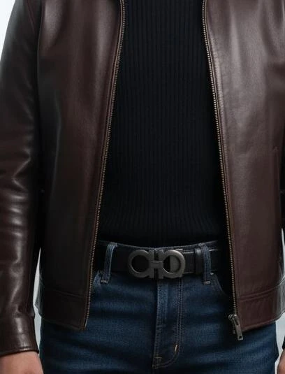 SALVATORE FERRAGAMO Мужской ремень с пряжкой