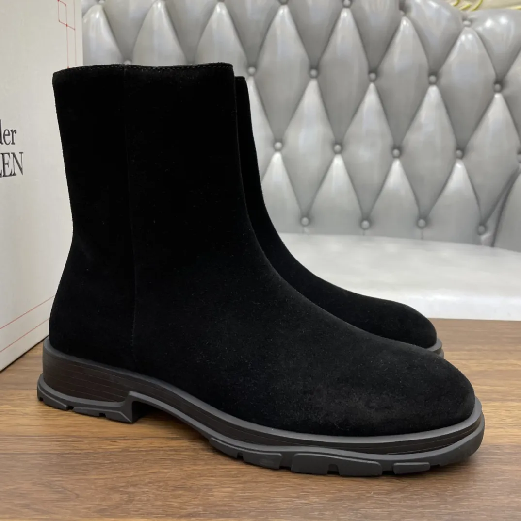 ALEXANDER MCQUEEN Мужские ботинки из воловьей кожи