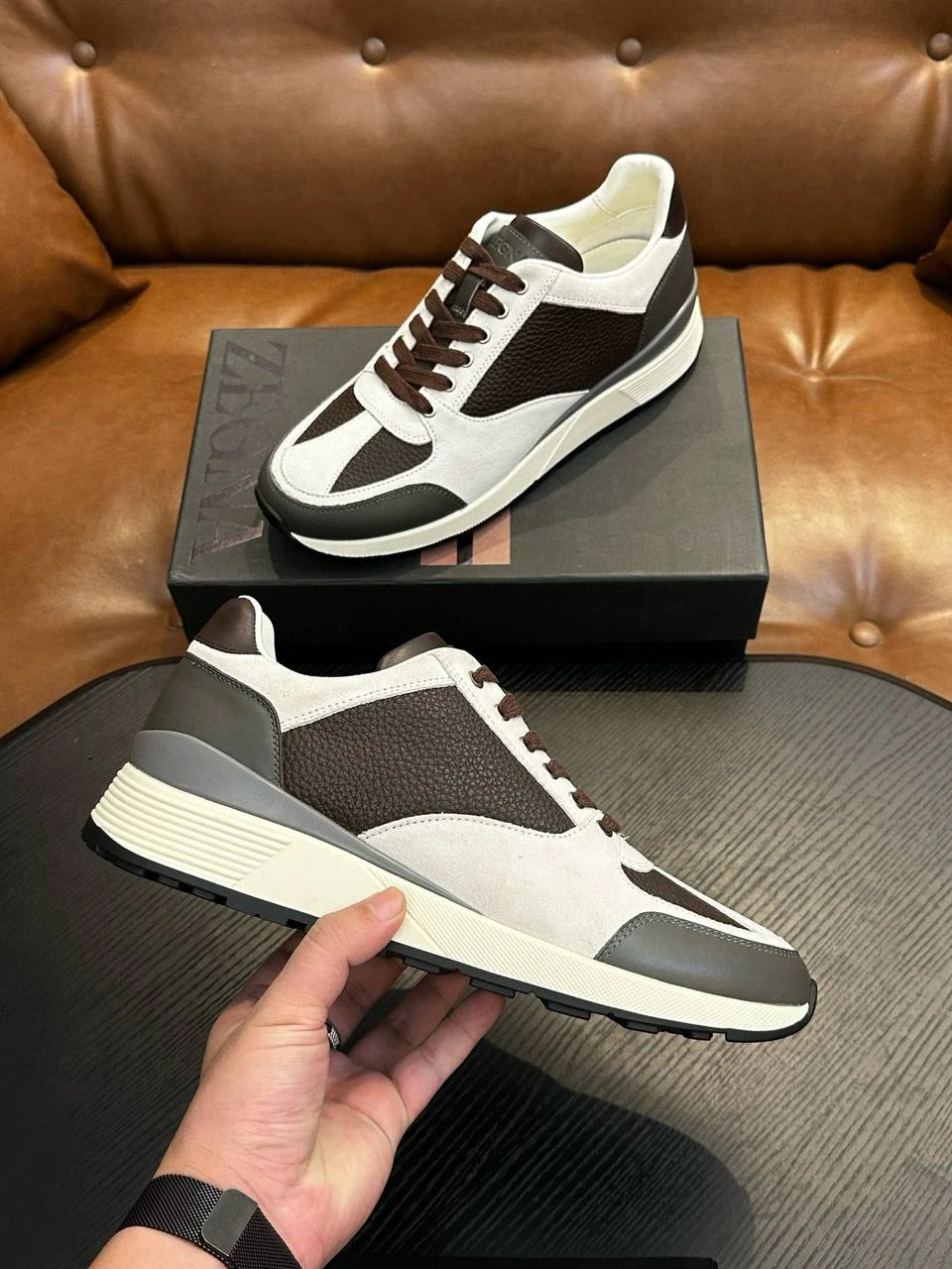 ERMENEGILDO ZEGNA Мужские кроссовки  ERMENEGILDO ZEGNA Мужские кроссовки