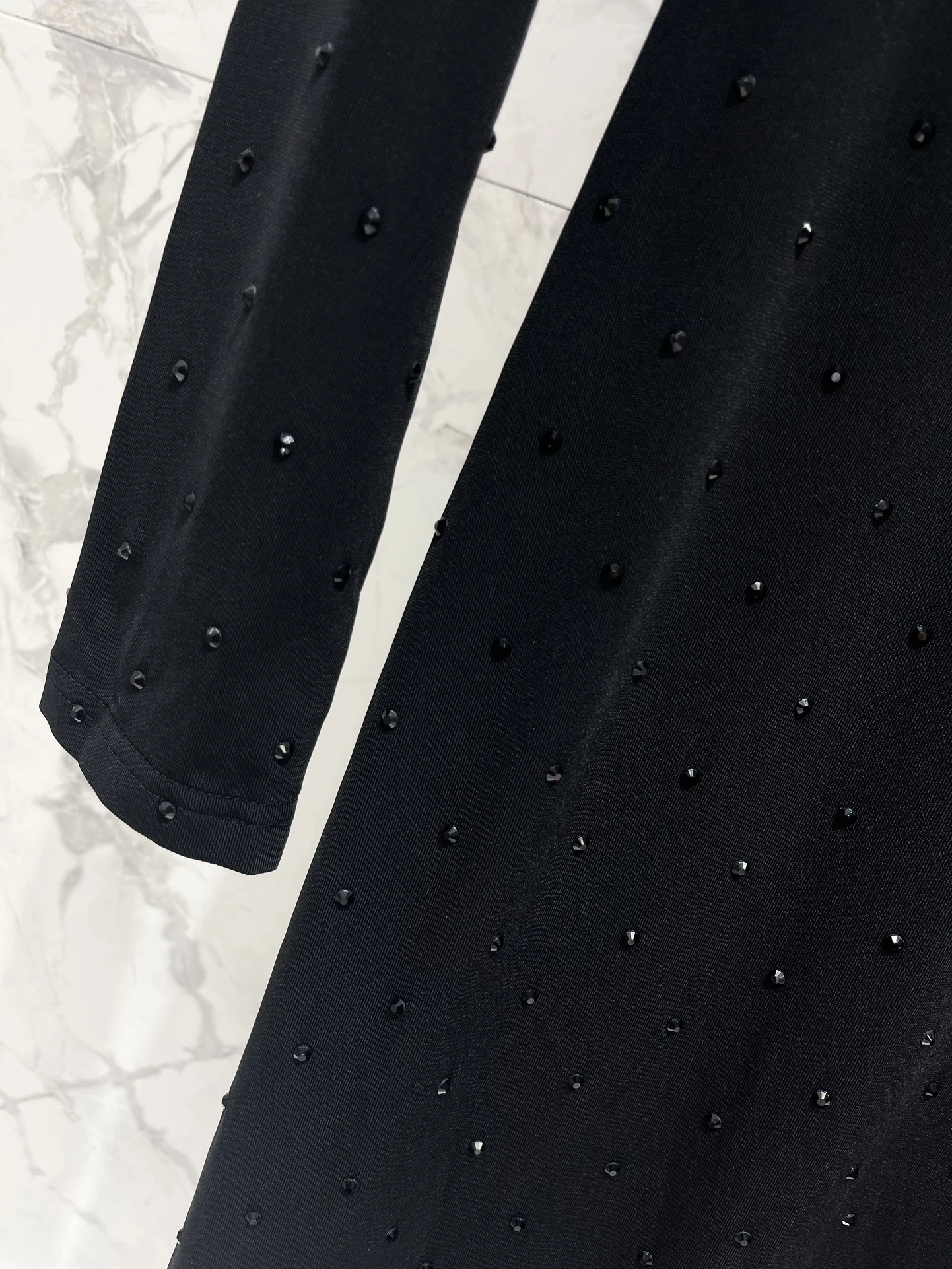 SAINT LAURENT Женское платье с мелкими сияющими вставками