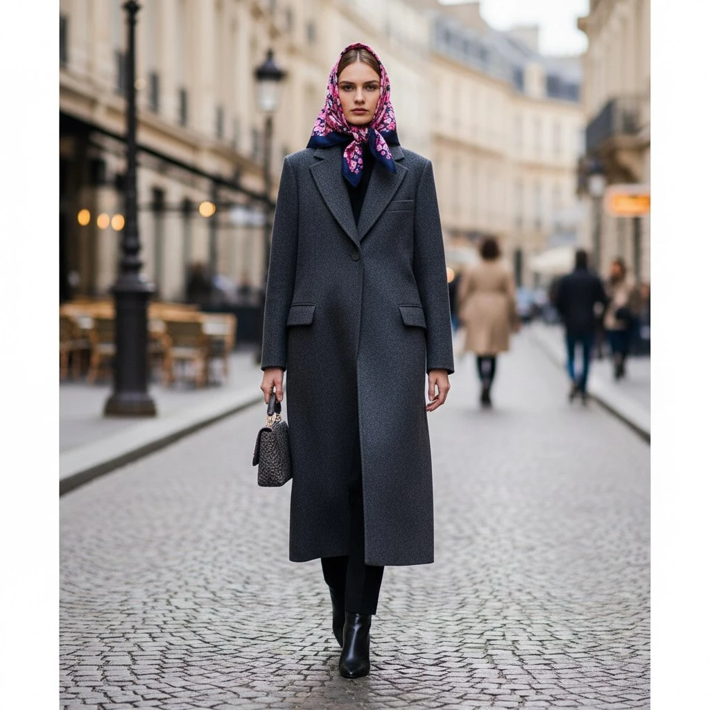 CHANEL Женский платок из шелка CHANEL Женский платок из шелка