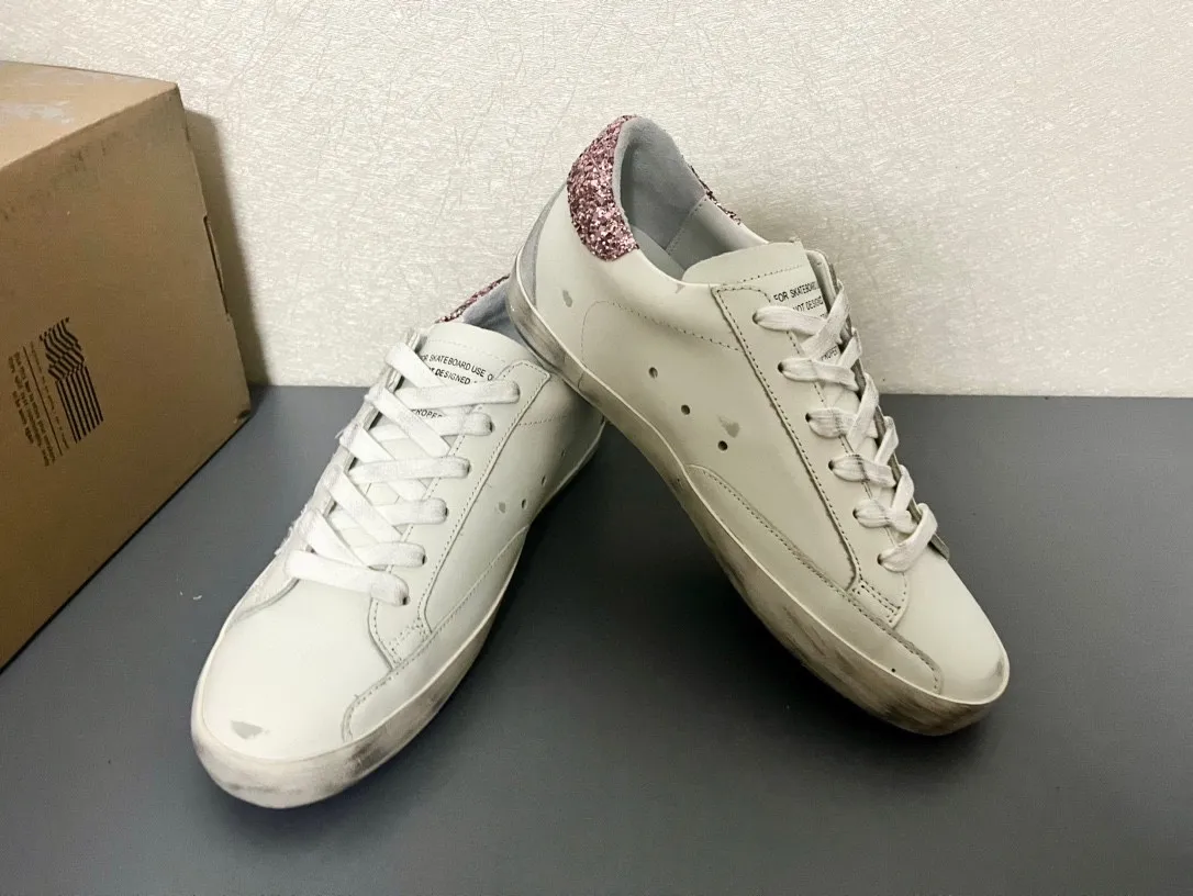GOLDEN GOOSE Кроссовки Superstar розовые из кожи GOLDEN GOOSE Кроссовки Superstar розовые из кожи