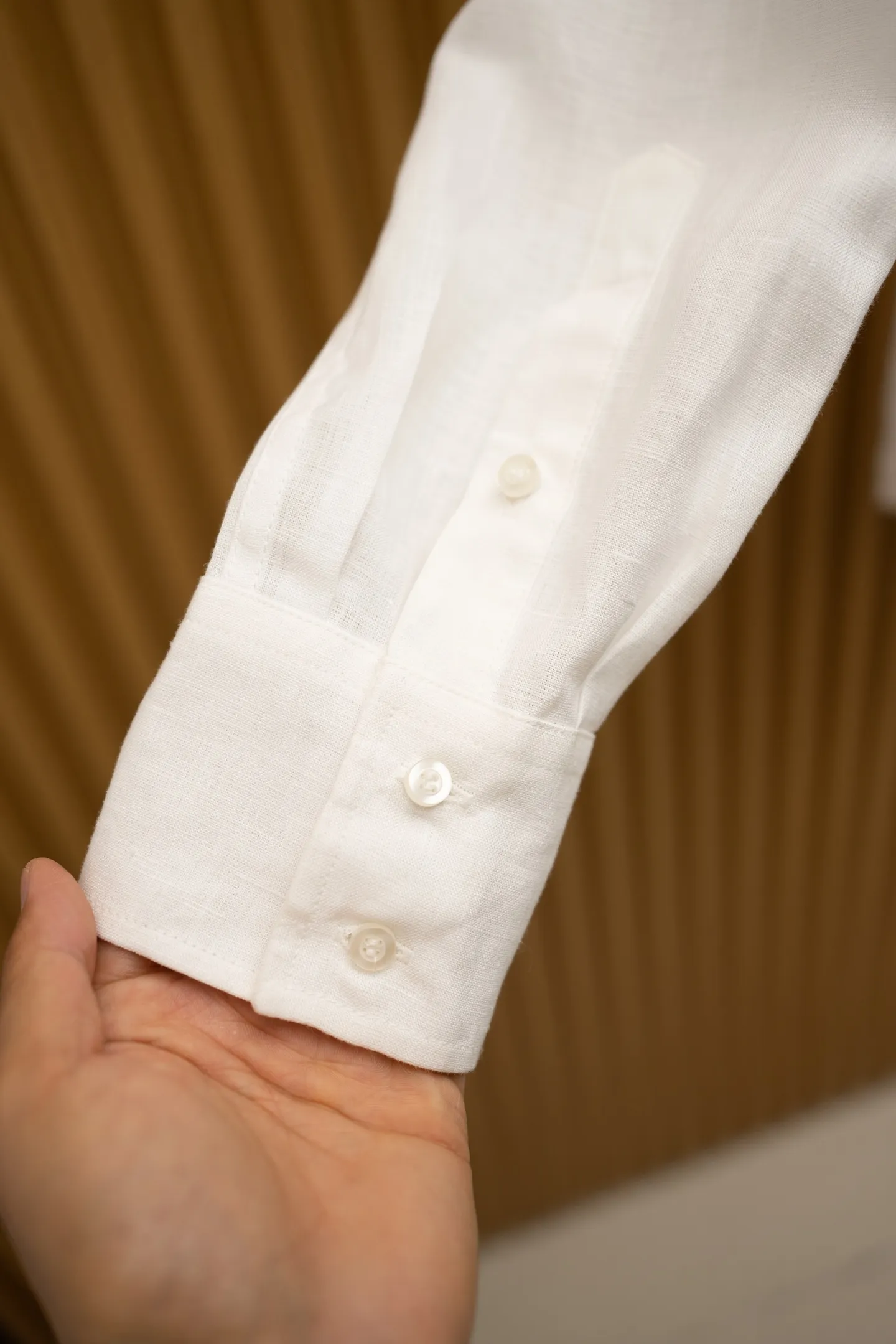 BRUNELLO CUCINELLI Мужская льняная рубашка