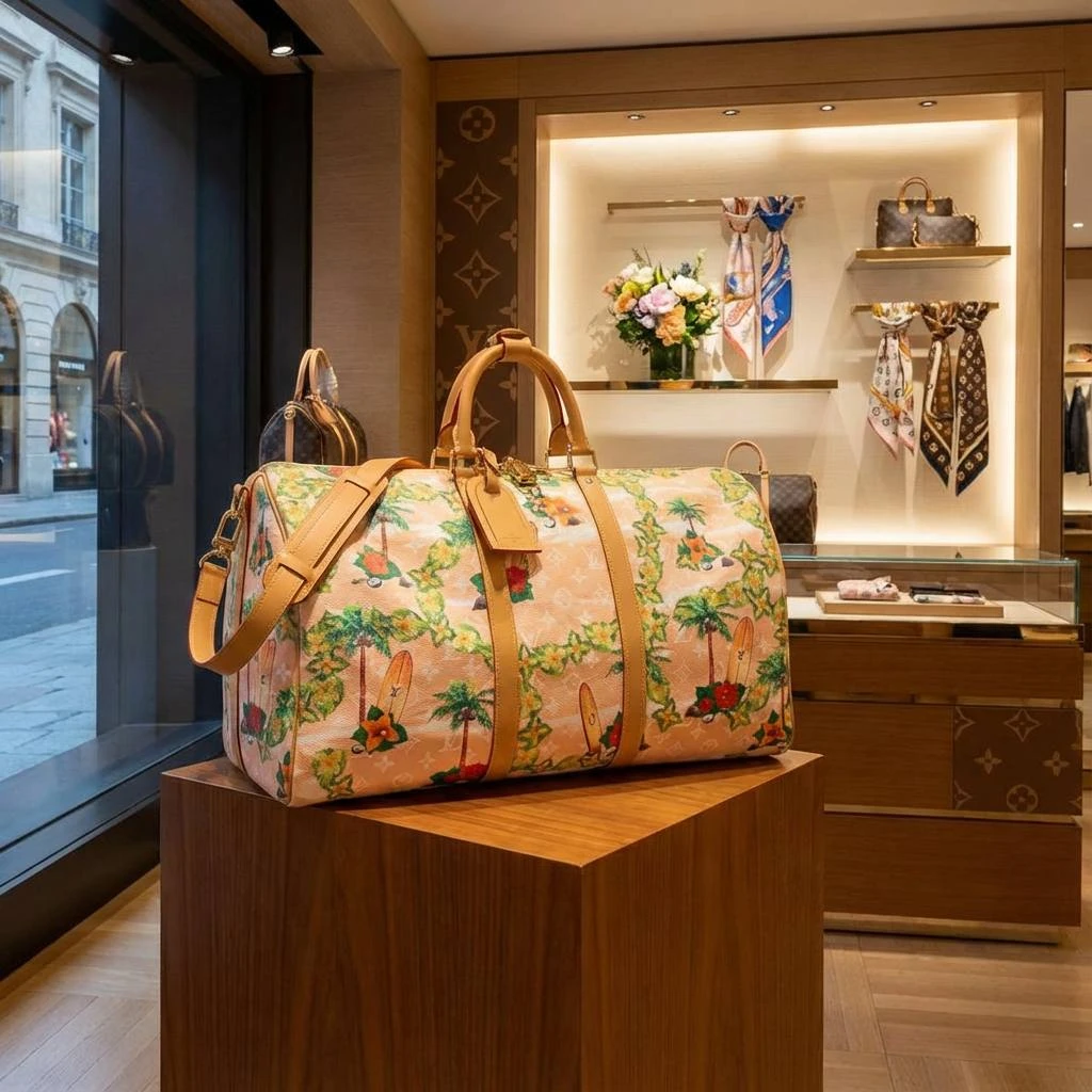 LOUIS VUITTON Мужская дорожная сумка Keepall 50 летняя LOUIS VUITTON Мужская дорожная сумка Keepall 50 летняя