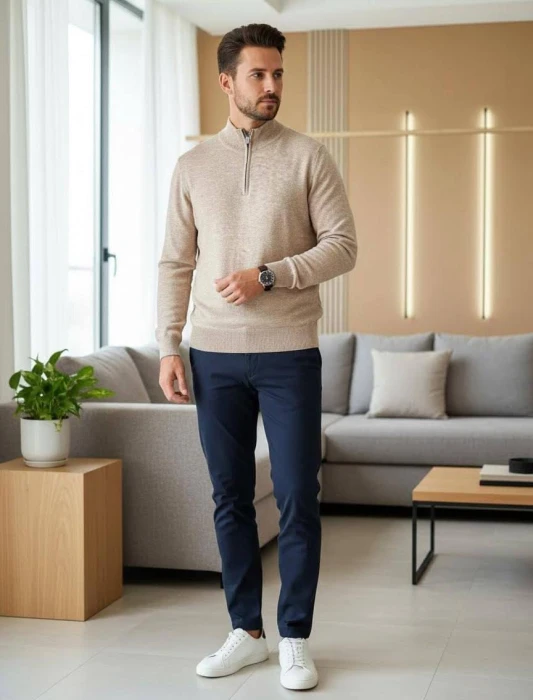 BRUNELLO CUCINELLI Мужской джемпер из кашемира 