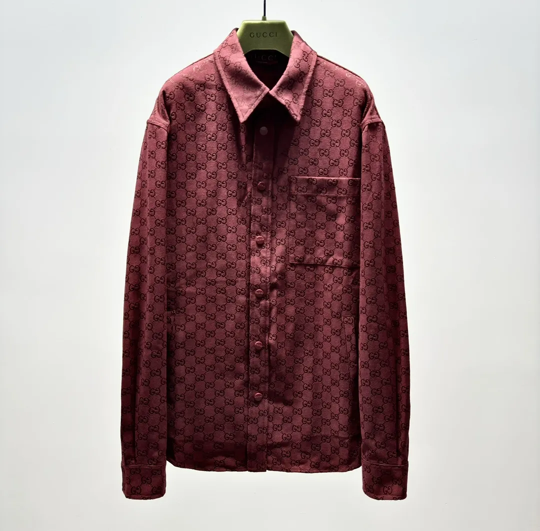 GUCCI Мужская рубашка красная GUCCI Мужская рубашка красная
