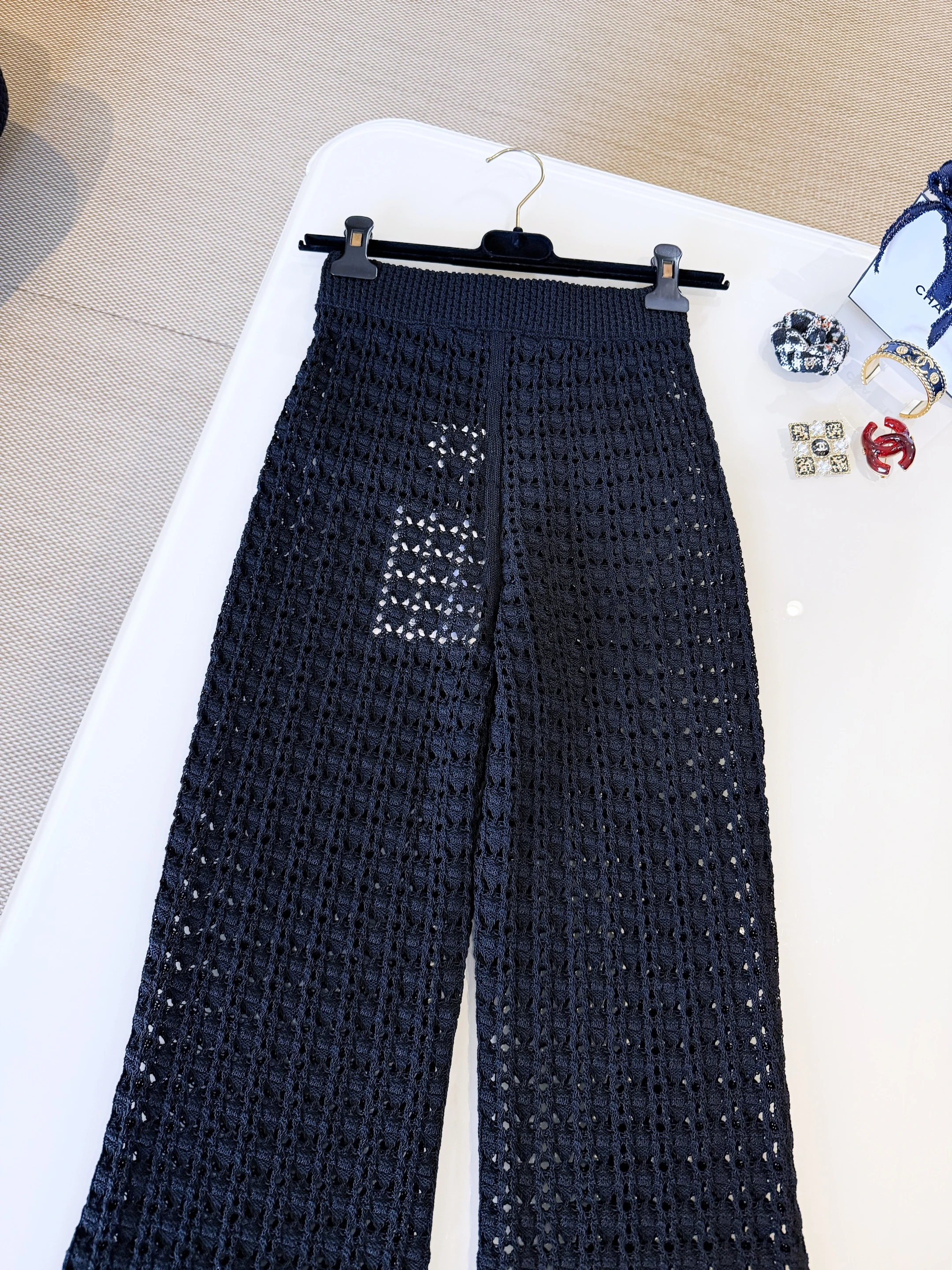 CHANEL Женские ажурные брюки 