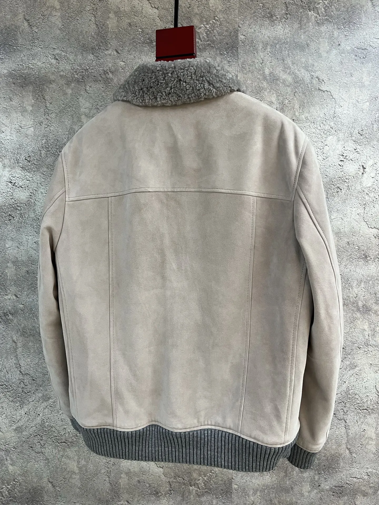 BRUNELLO CUCINELLI Мужская куртка из замши и меха BRUNELLO CUCINELLI Мужская куртка из замши и меха