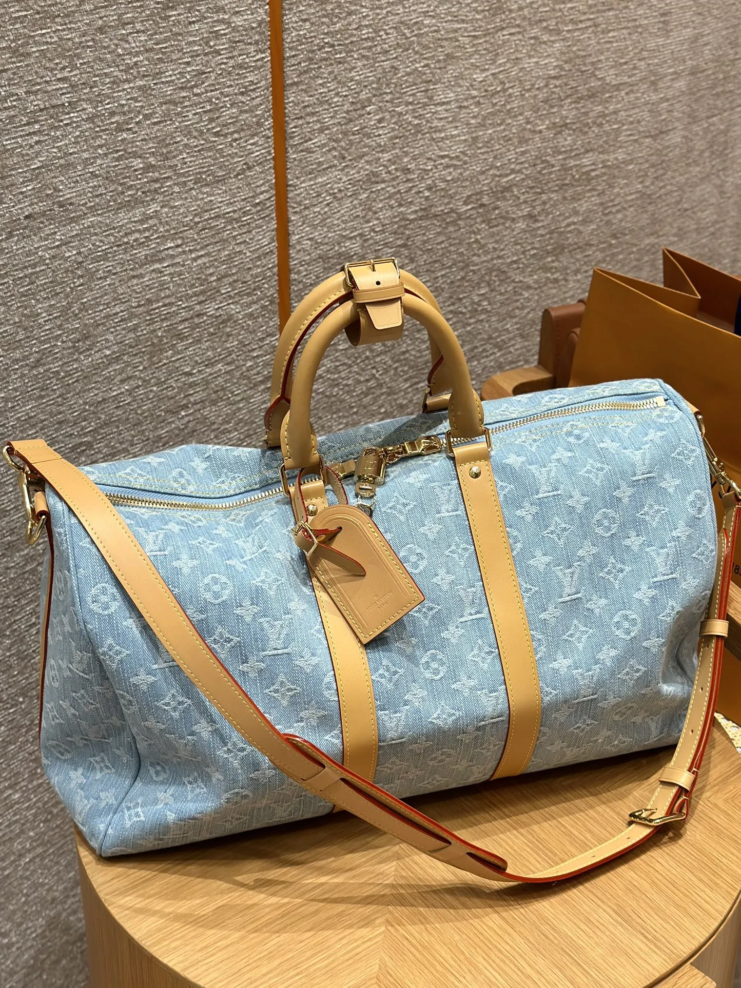 LOUIS VUITTON Дорожная сумка деним LOUIS VUITTON Дорожная сумка деним