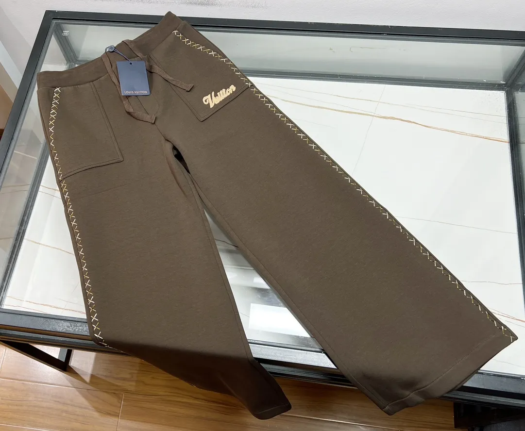 LOUIS VUITTON Мужские брюки с шерстяной отделкой LOUIS VUITTON Мужские брюки с шерстяной отделкой
