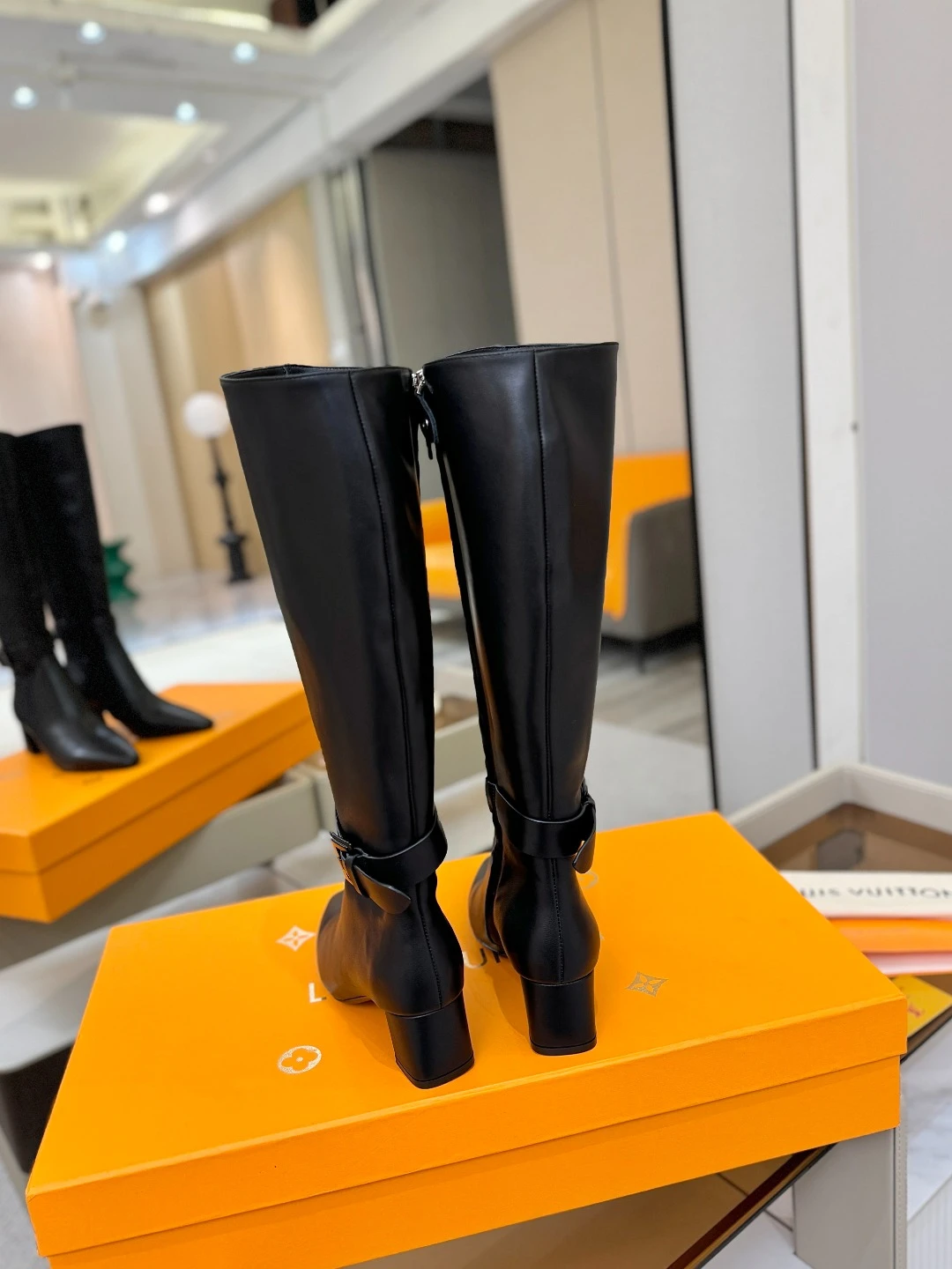 LOUIS VUITTON Женские сапоги с острым мысом LOUIS VUITTON Женские сапоги с острым мысом