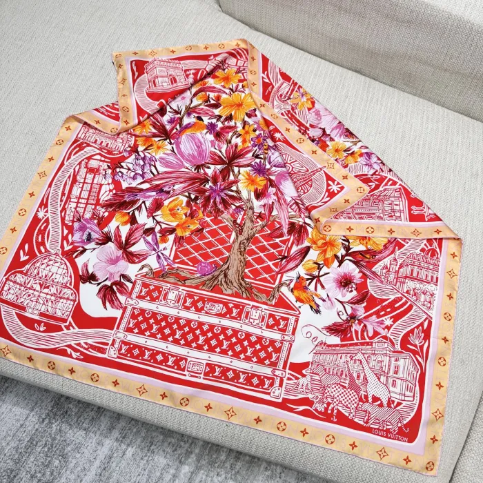LOUIS VUITTON Женский Платок-каре Jardin Des Plantes 90 M96140