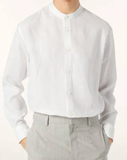 LORO PIANA Мужская рубашка из льна