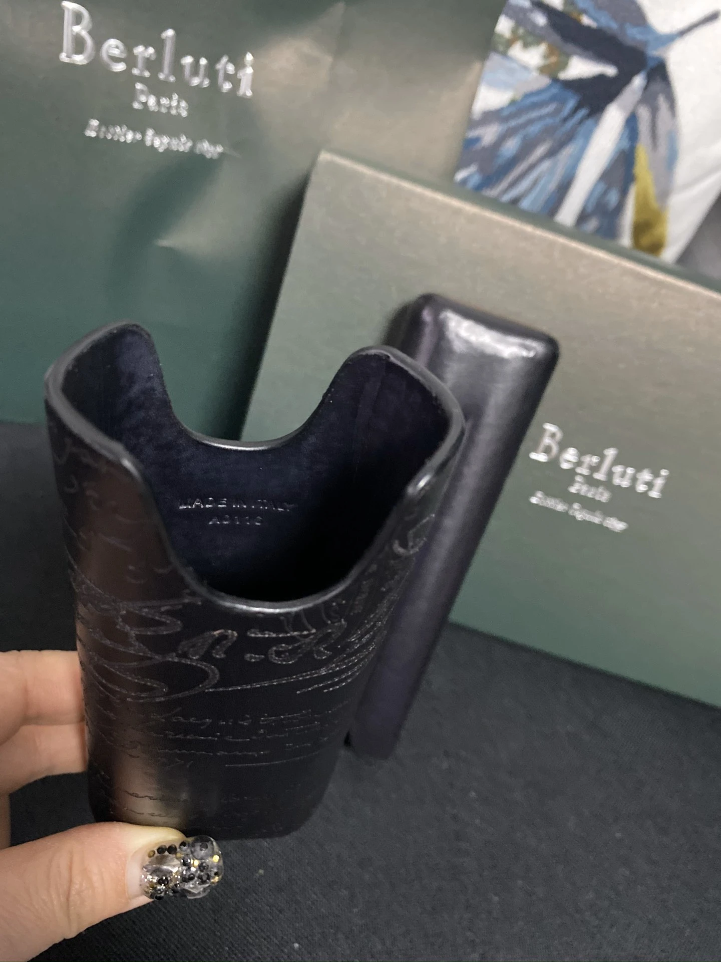 BERLUTI Кожаный футляр для сигар