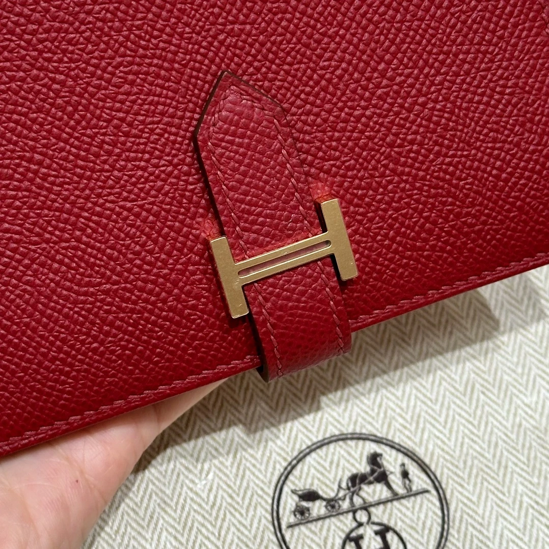 HERMES Кошелёк Bearn 12 см K1/Rouge grenat Epsom HERMES Кошелёк Bearn 12 см K1/Rouge grenat Epsom