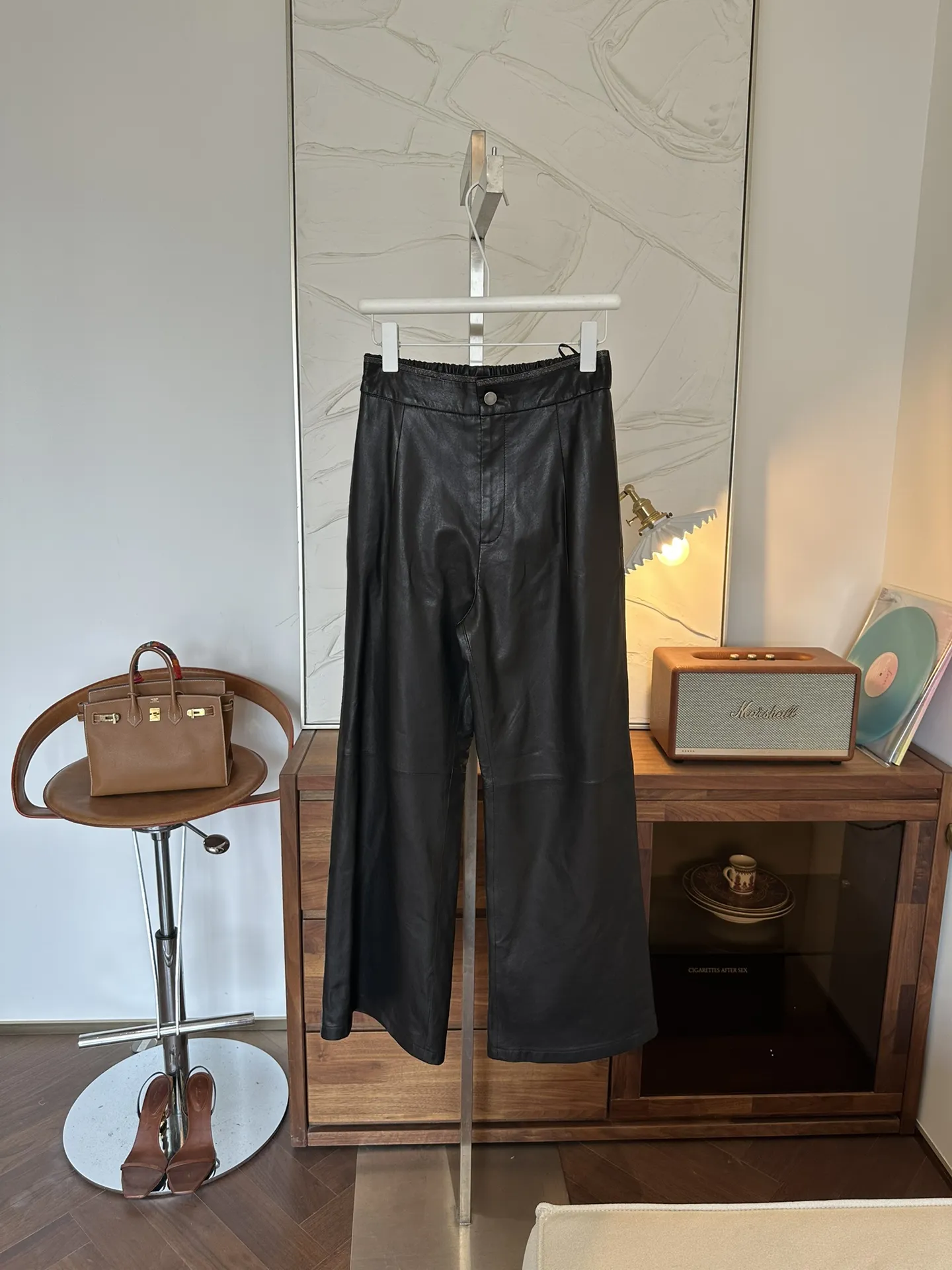 BRUNELLO CUCINELLI Женские кожаные брюки