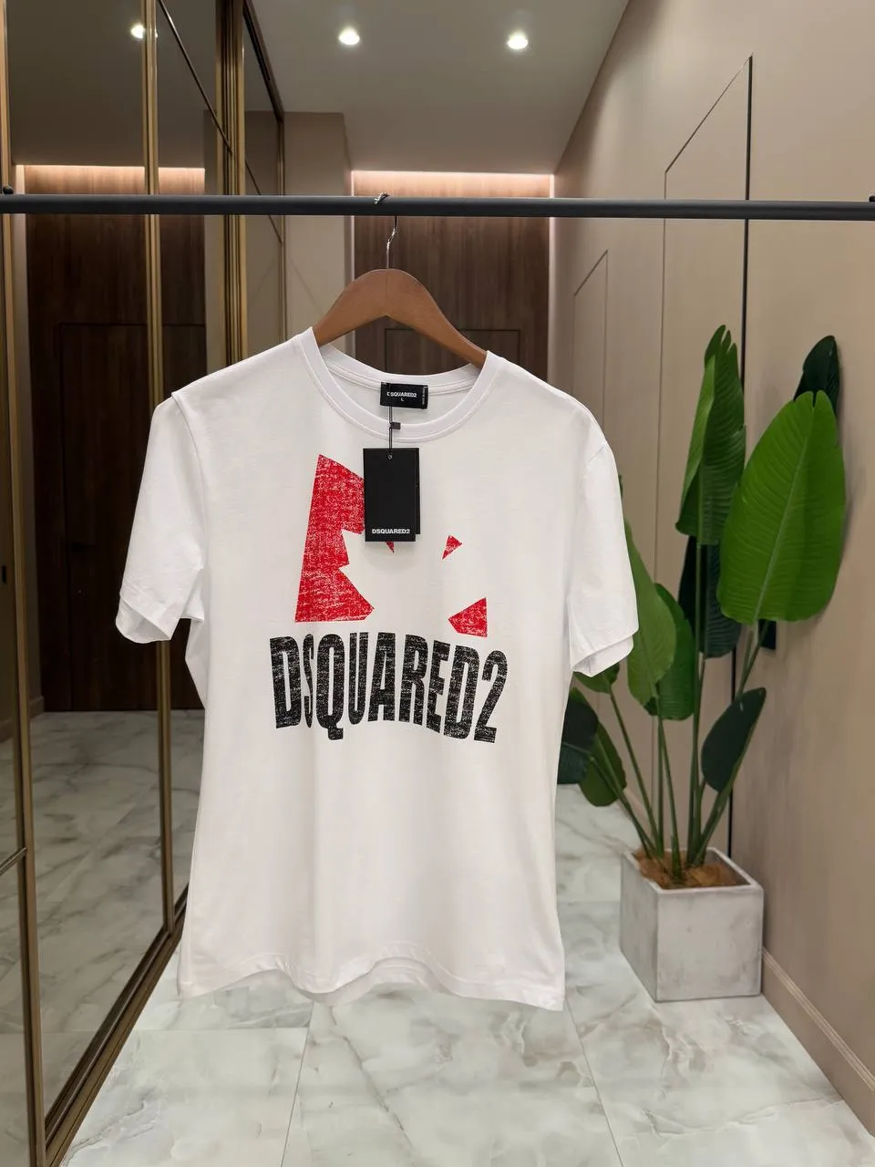 DSQUARED Мужская футболка белая DSQUARED Мужская футболка белая