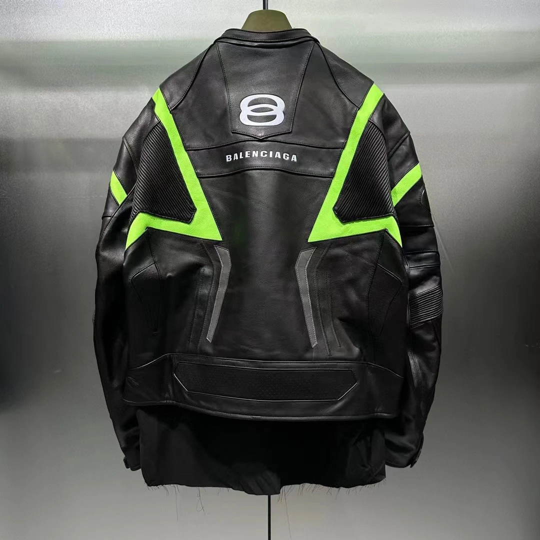BALENCIAGA Мужская кожаная куртка BALENCIAGA Мужская кожаная куртка