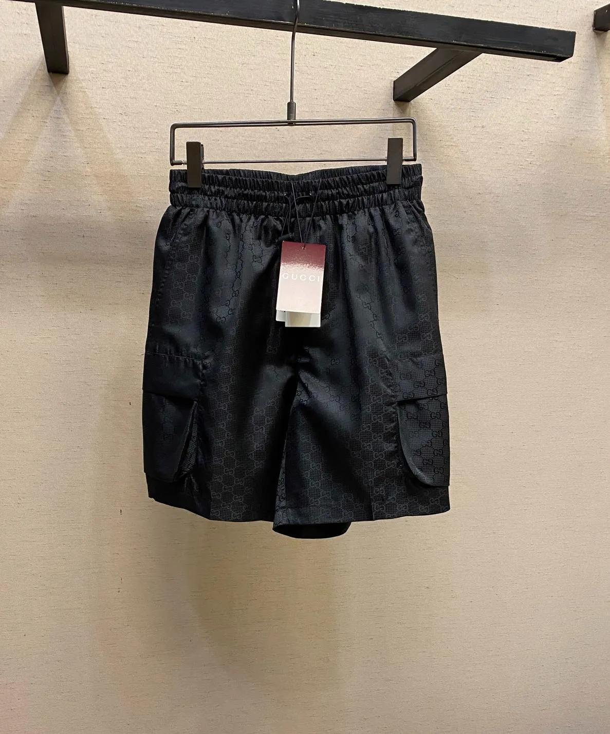 GUCCI Мужские шорты хлопок в клеточку