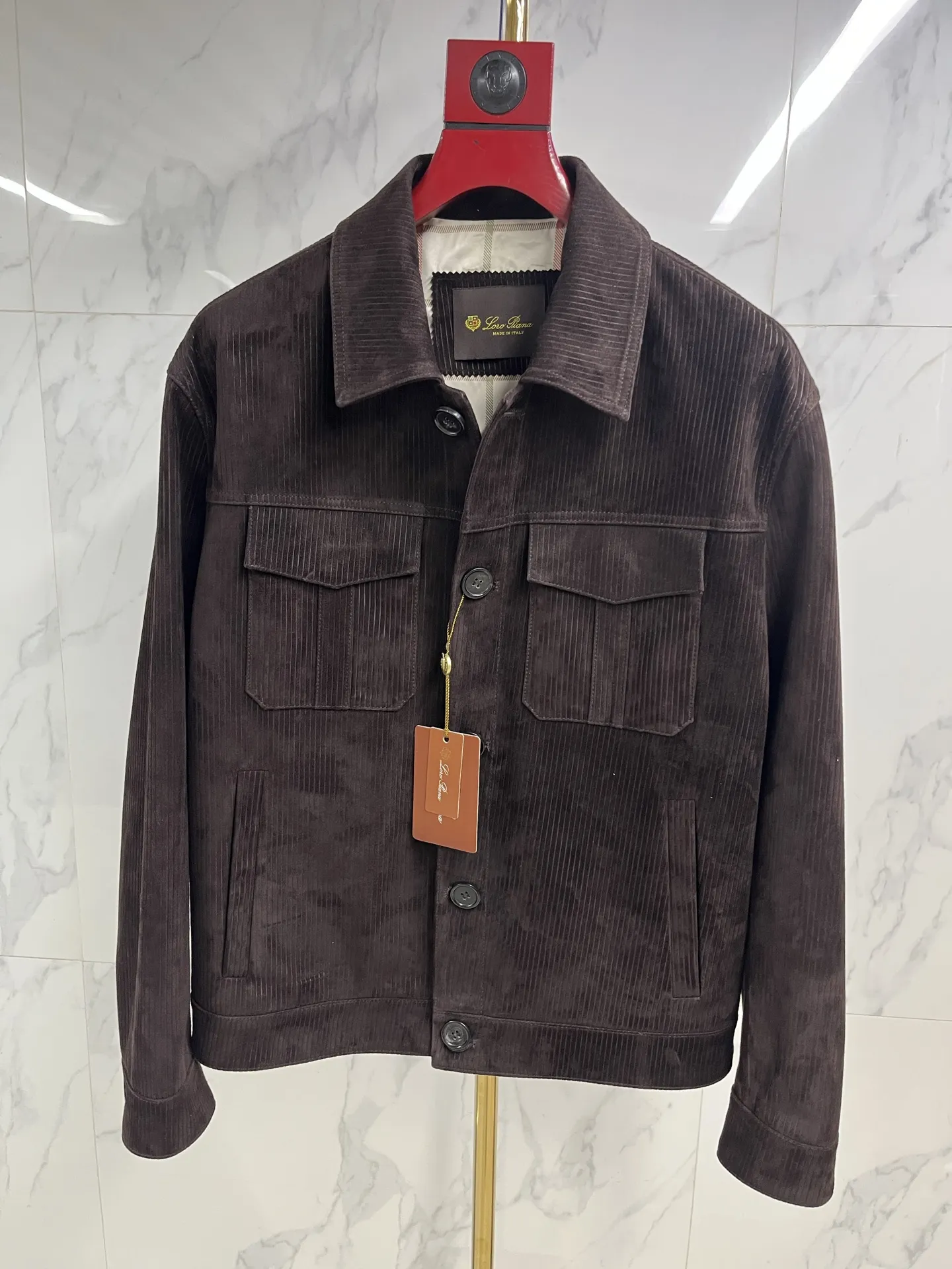 LORO PIANA Мужская куртка из замши LORO PIANA Мужская куртка из замши