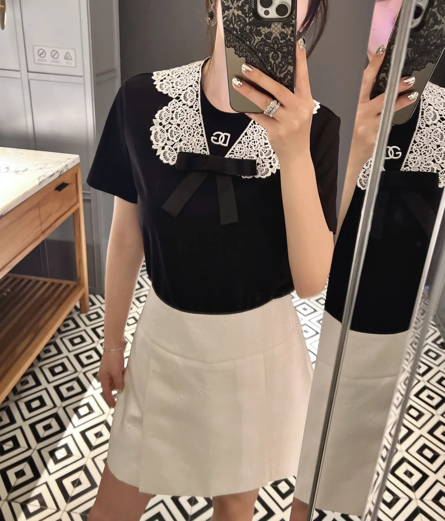 DOLCE & GABBANA Женская футболка с воротником DOLCE & GABBANA Женская футболка с воротником