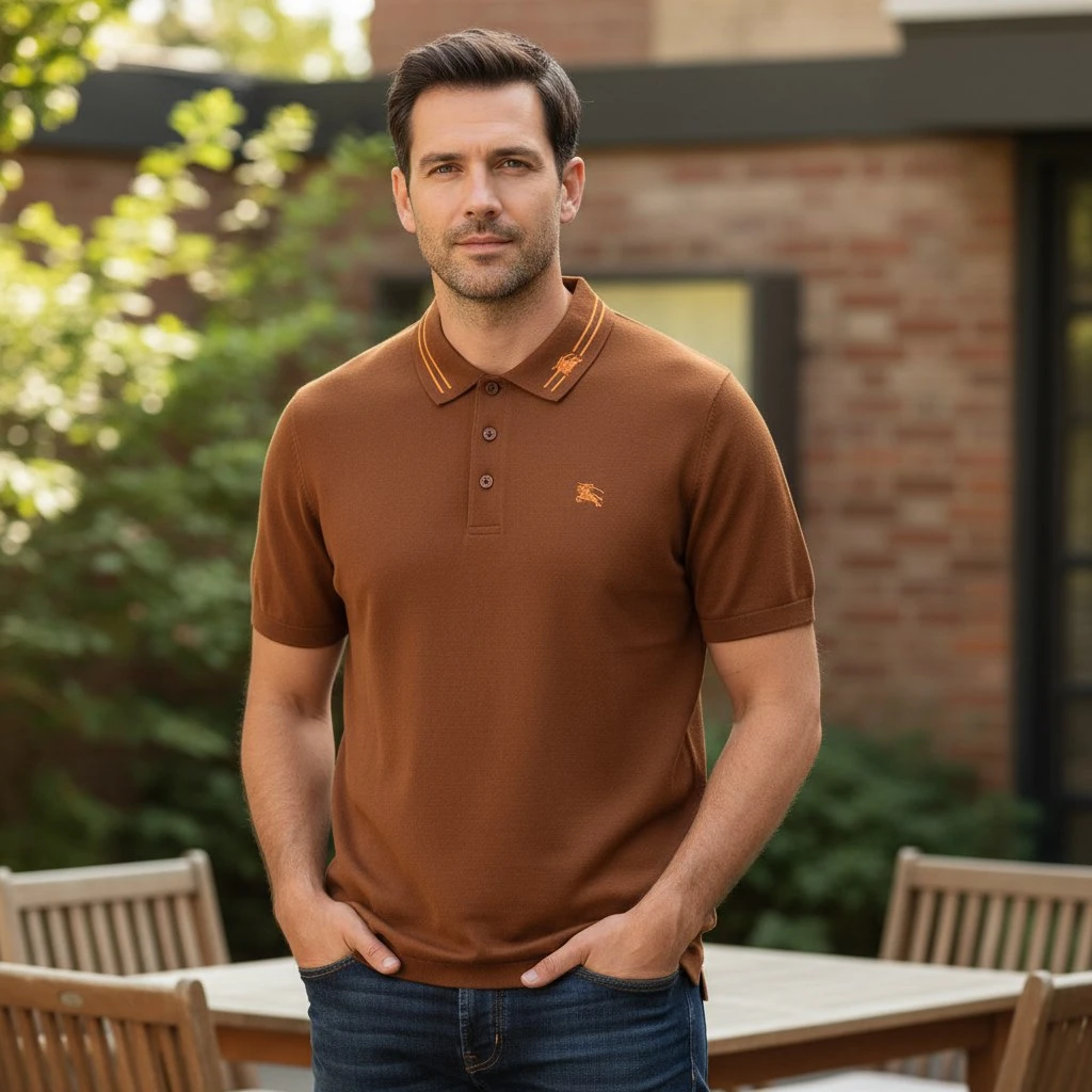 BURBERRY Мужская футболка-поло BURBERRY Мужская футболка-поло