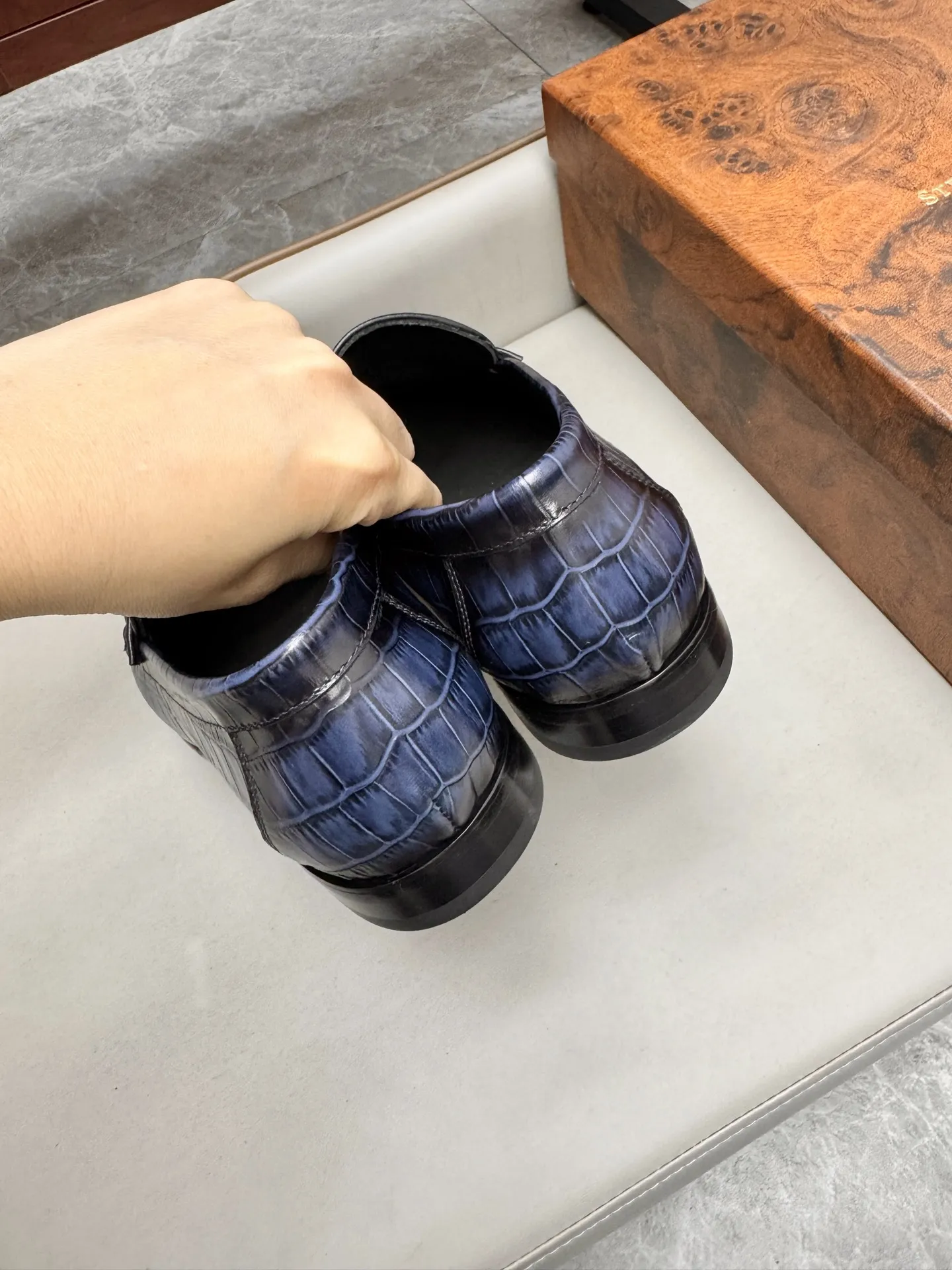 STEFANO RICCI Мужские лоферы из коровьей кожи коричневые