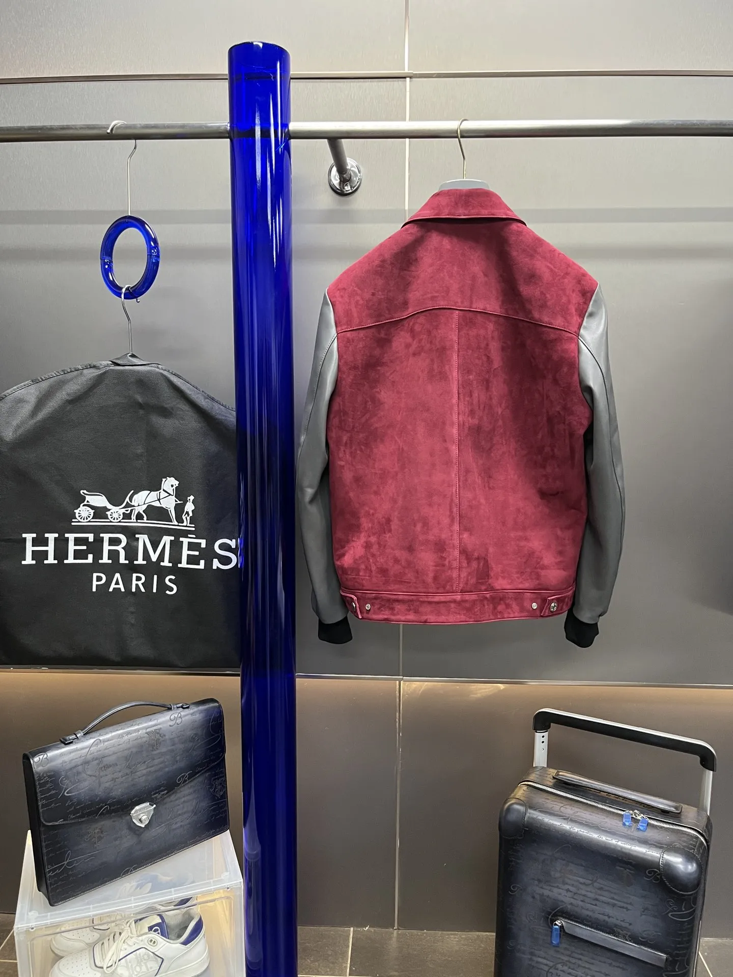 HERMES Мужская кожаная куртка HERMES Мужская кожаная куртка