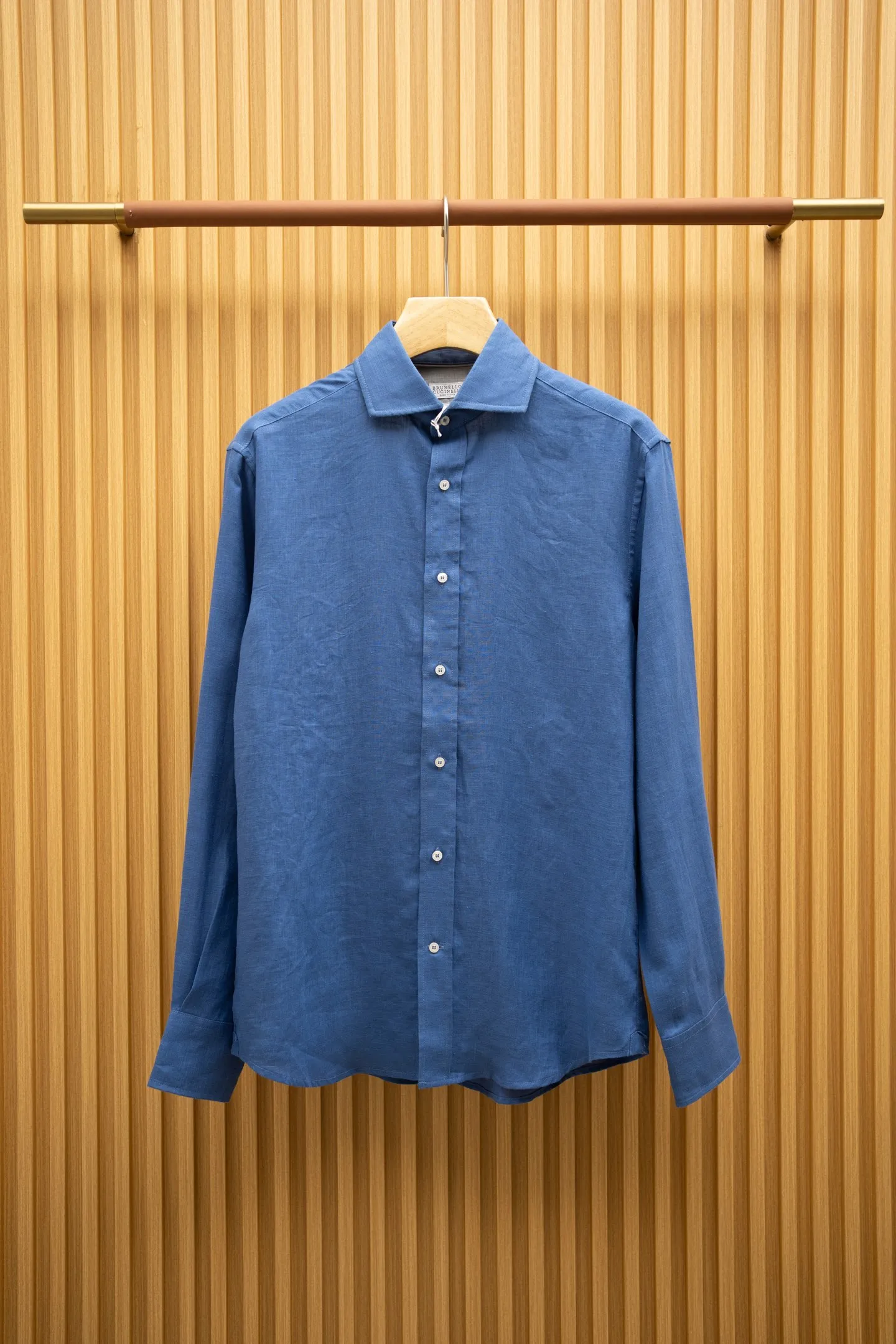 BRUNELLO CUCINELLI Мужская льняная рубашка