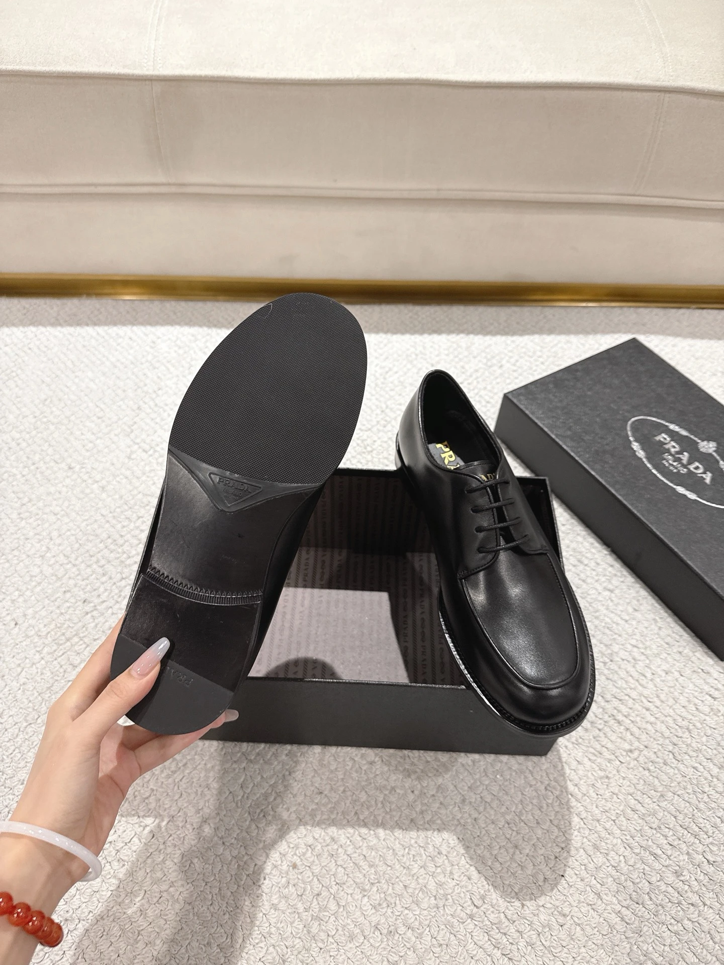 PRADA Мужские туфли-дерби