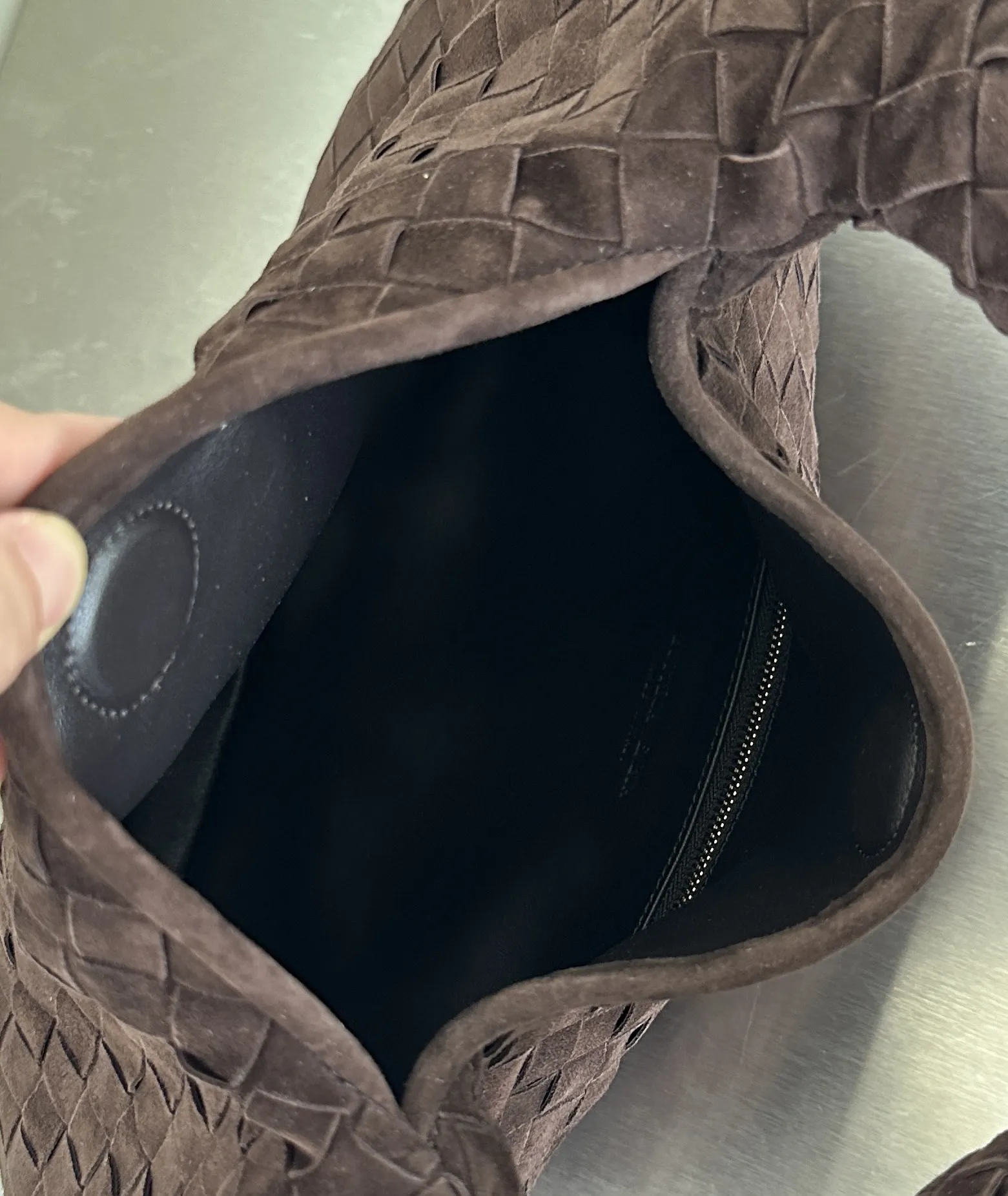 BOTTEGA VENETA Женская сумка Hop замш Medium