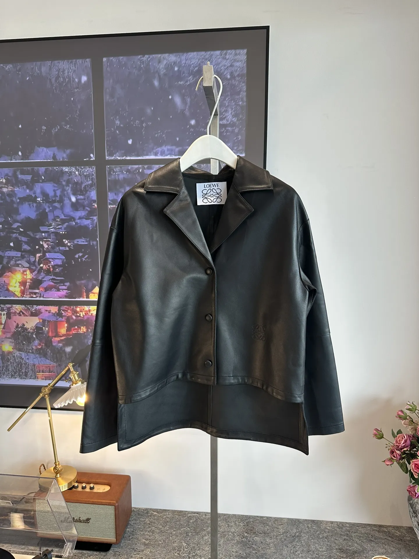 LOEWE Женская кожаная куртка