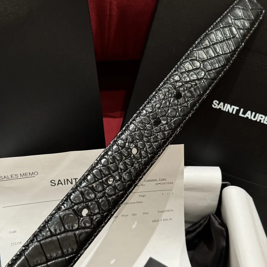 SAINT LAURENT Ремень из яловой кожи